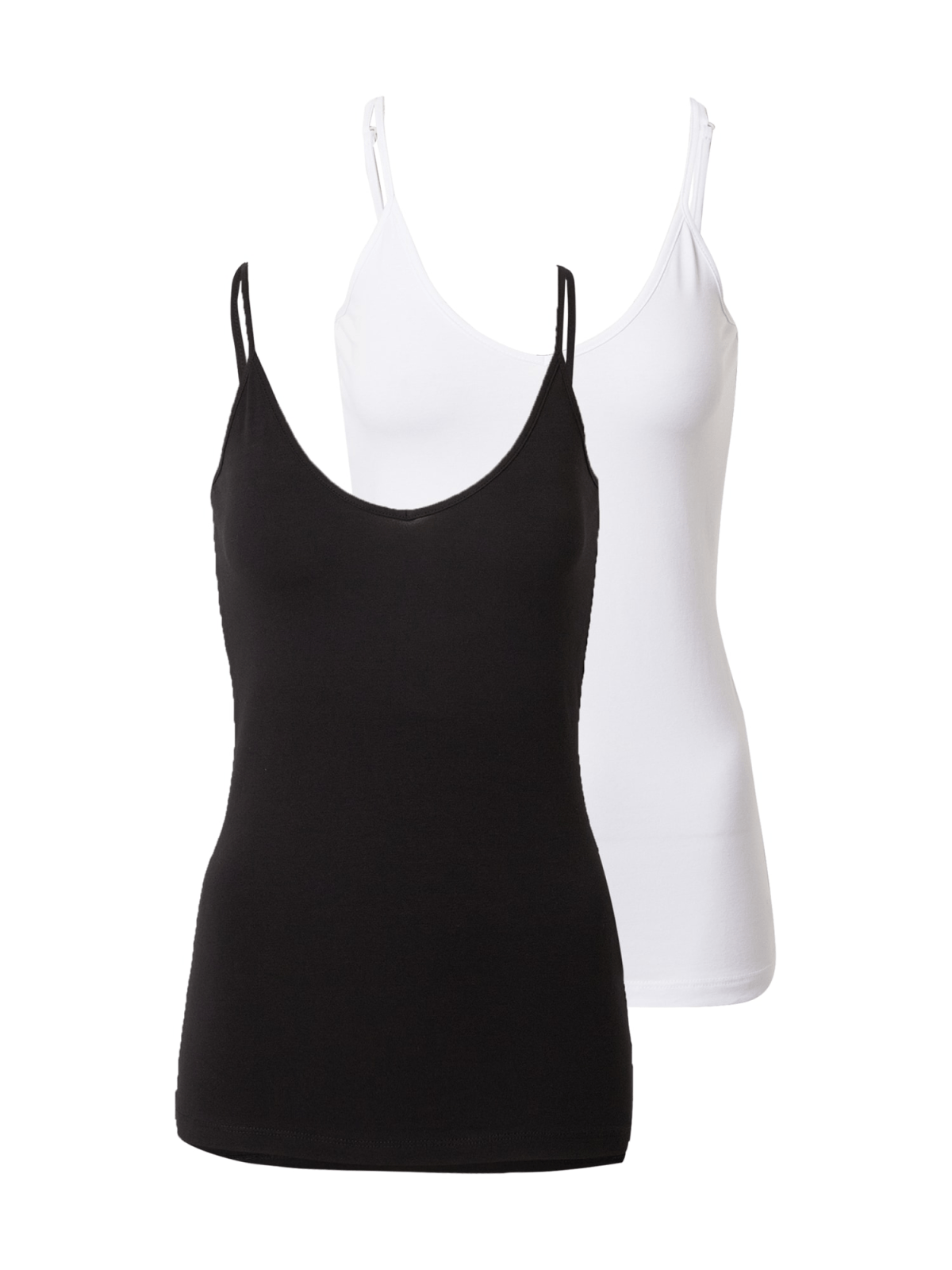 VERO MODA Top  črna / bela