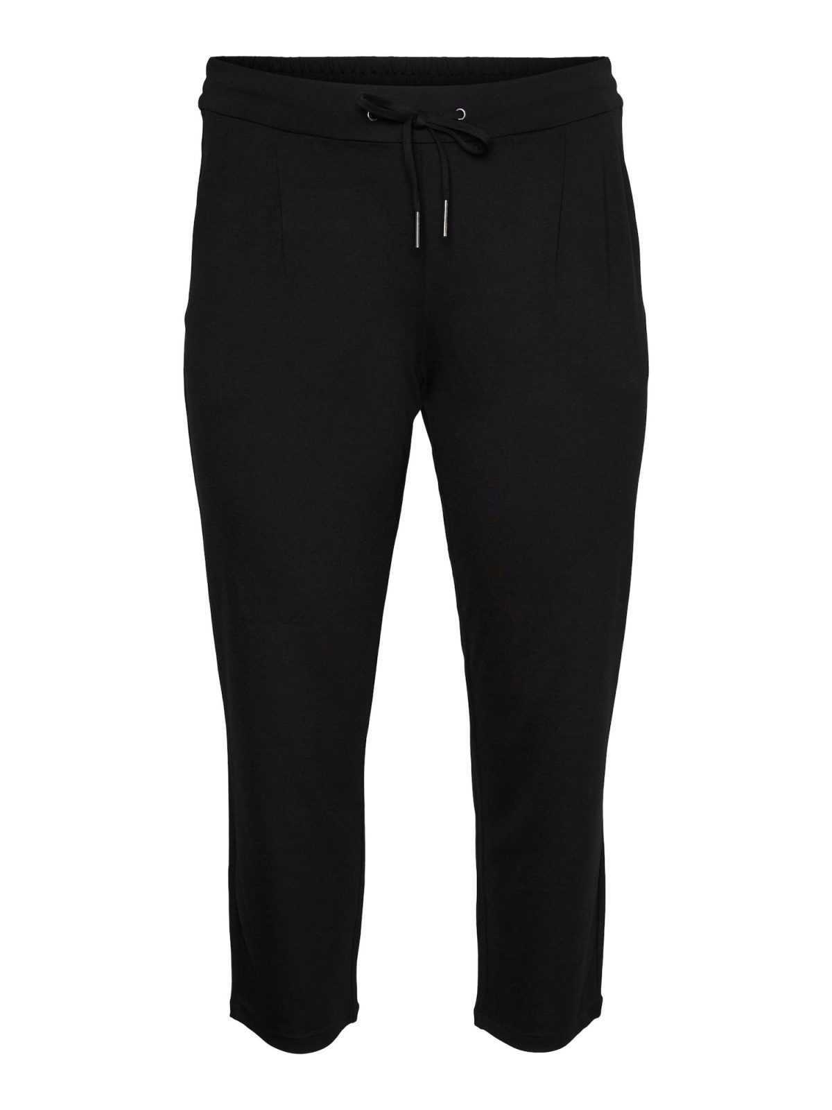 Vero Moda Curve Hlače z naborki 'Eva'  črna