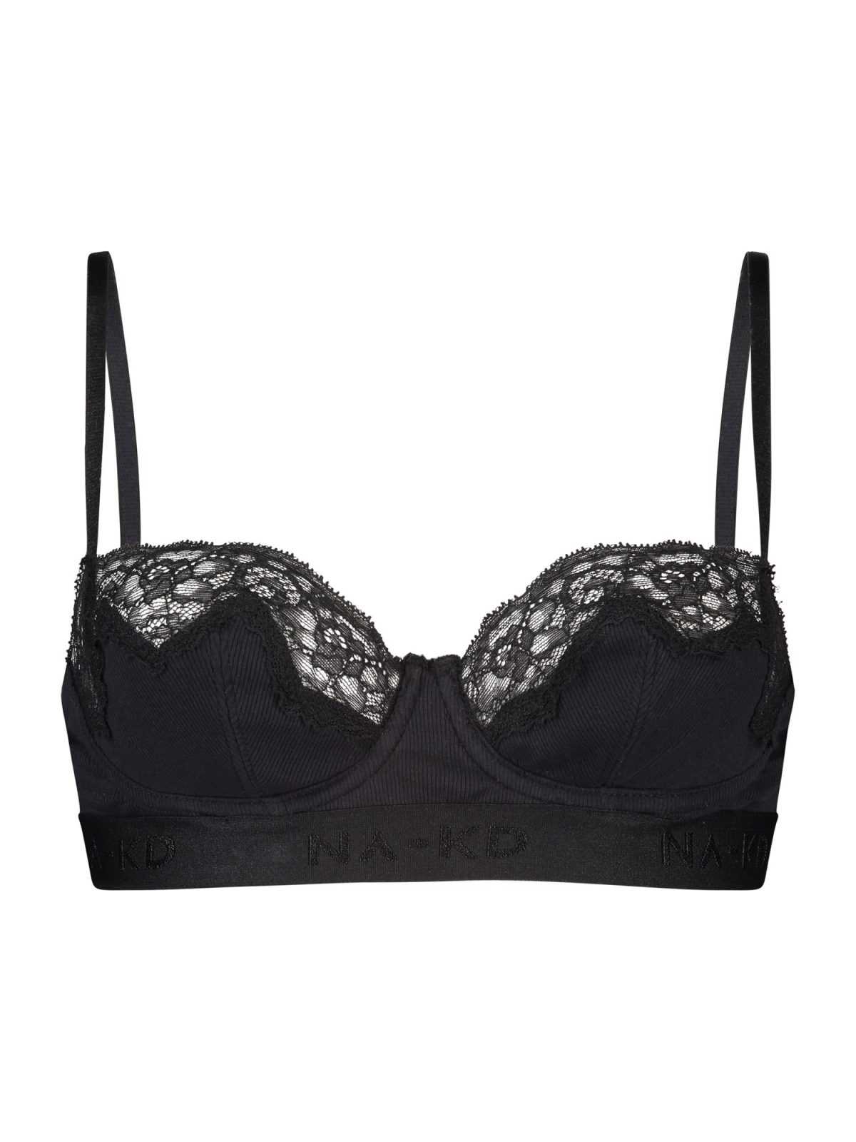 hunkemöller x NA-KD Nedrček 'Amalia'  črna