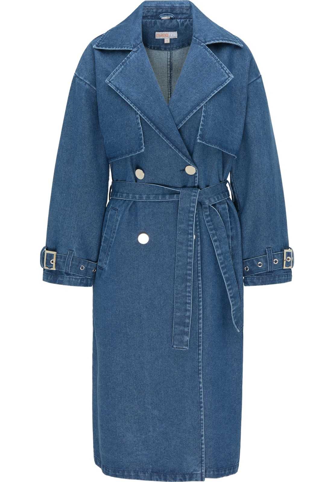 myMo NOW Prehoden plašč  moder denim