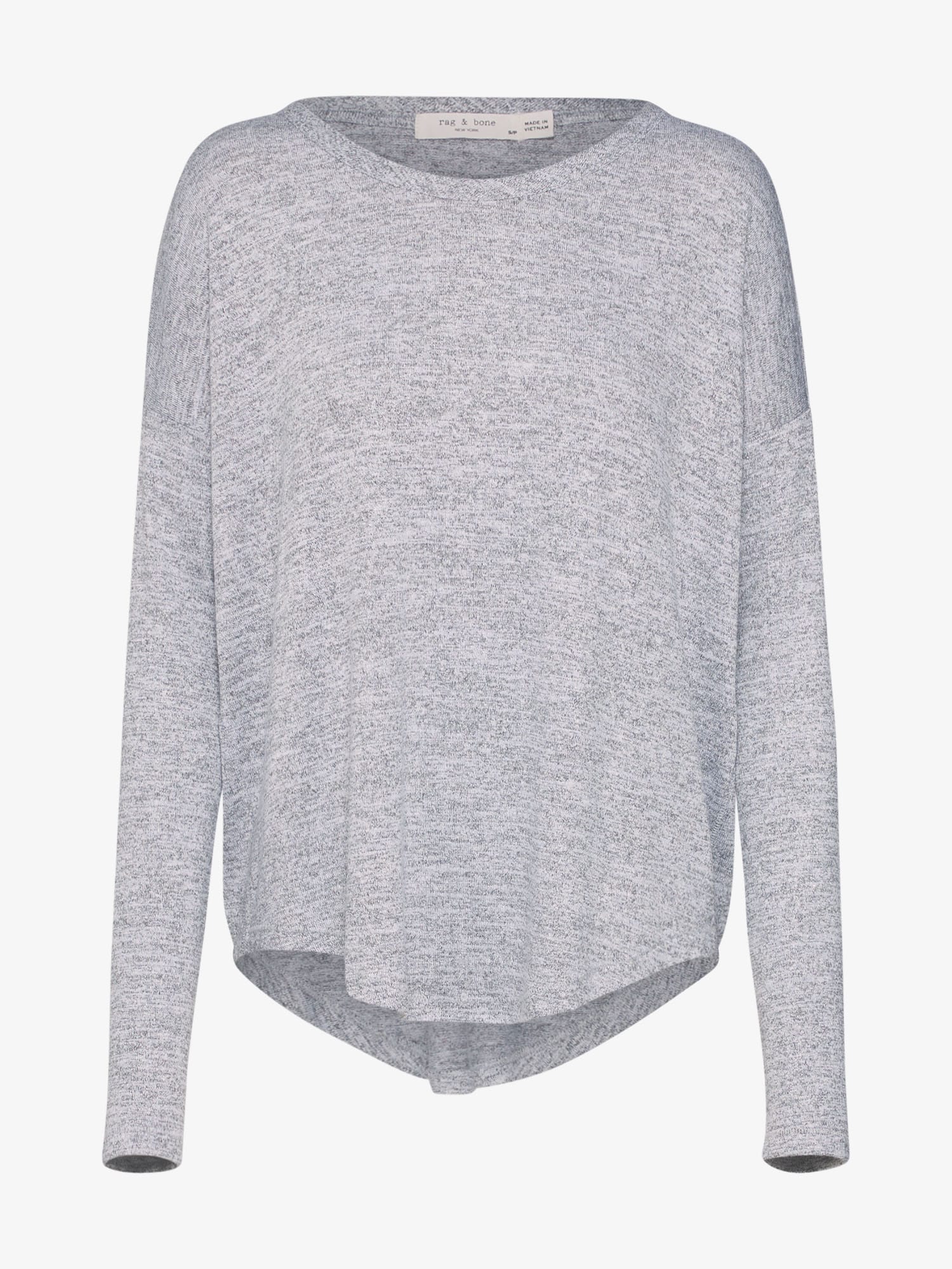 rag & bone Pulover 'Hudson L/S'  siva