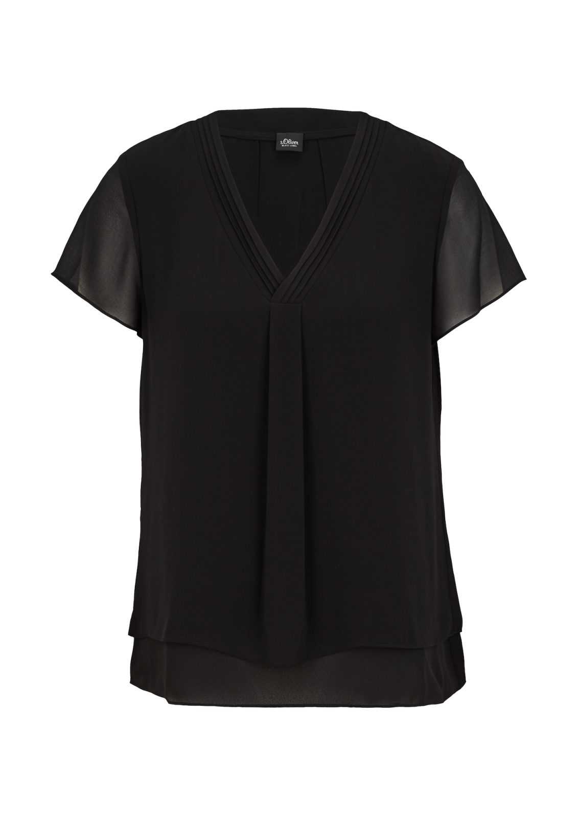 s.Oliver BLACK LABEL Bluza  črna