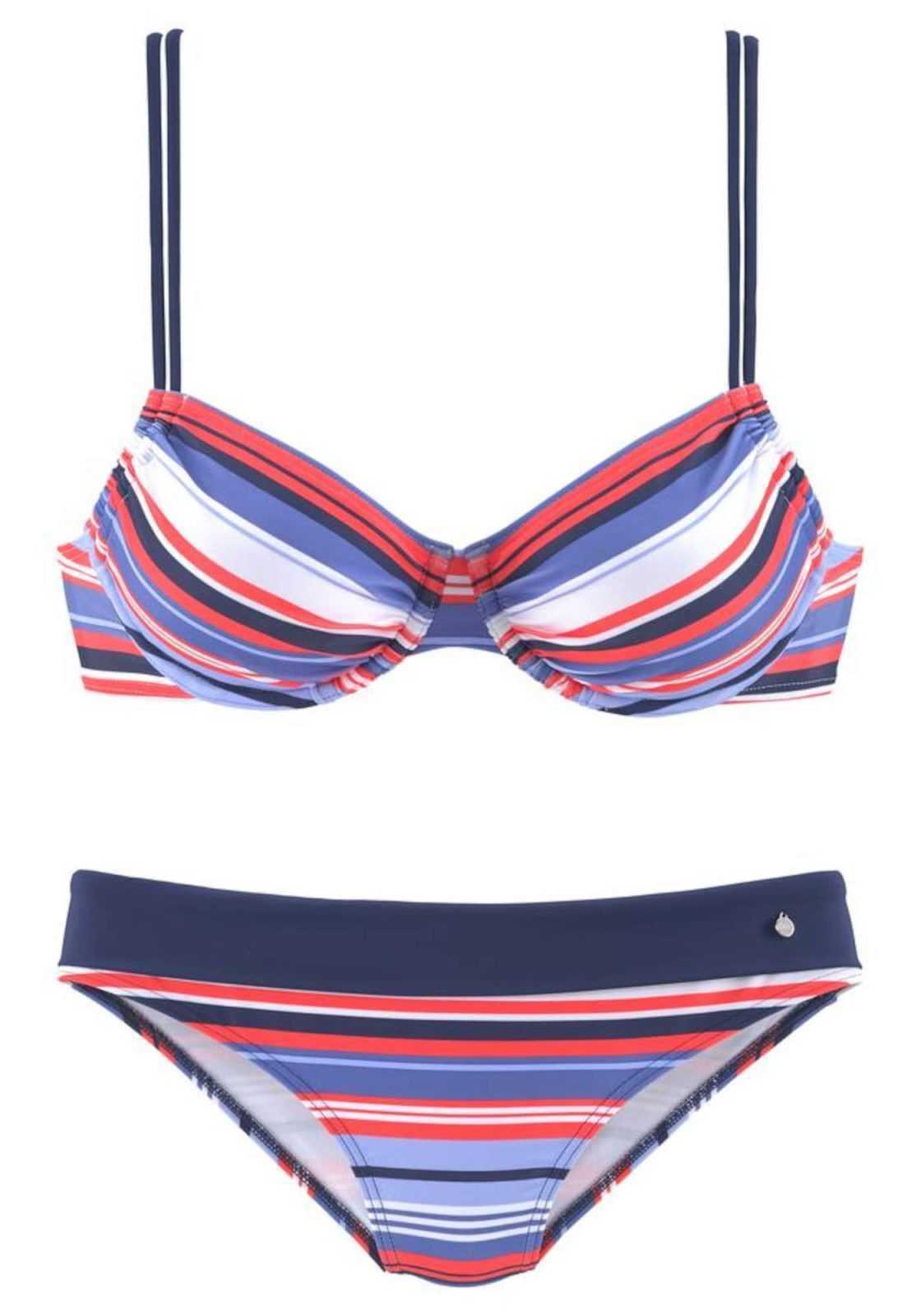 s.Oliver Bikini  modra / rdeča / bela