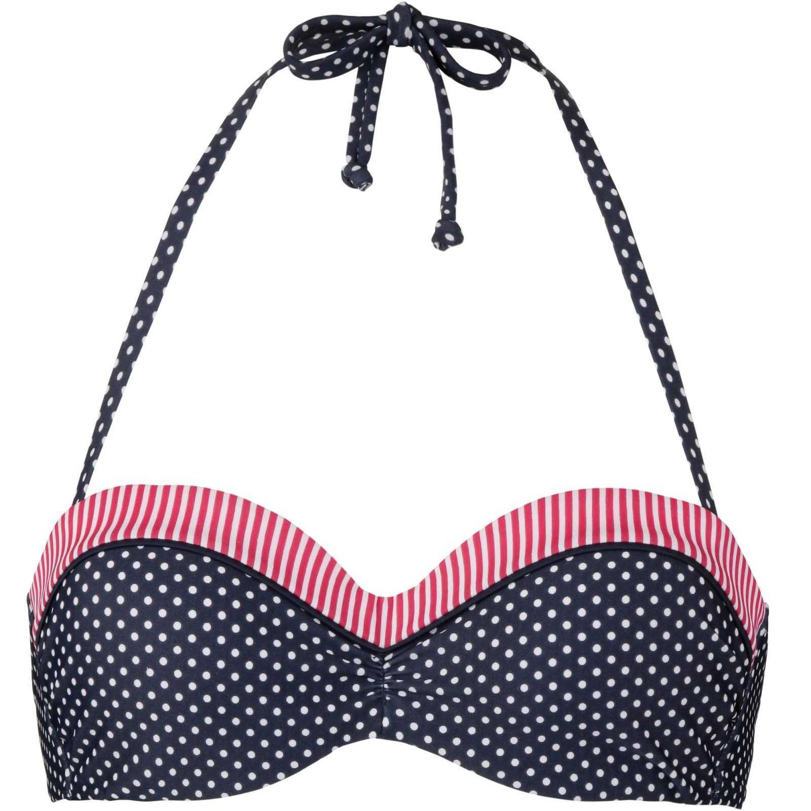 s.Oliver Bikini zgornji del  marine / rdeča / bela