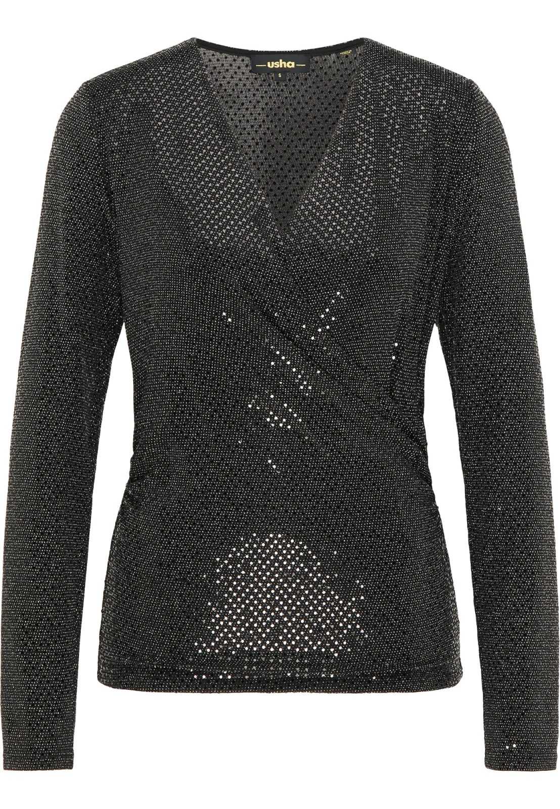 usha BLACK LABEL Majica  zlata / črna
