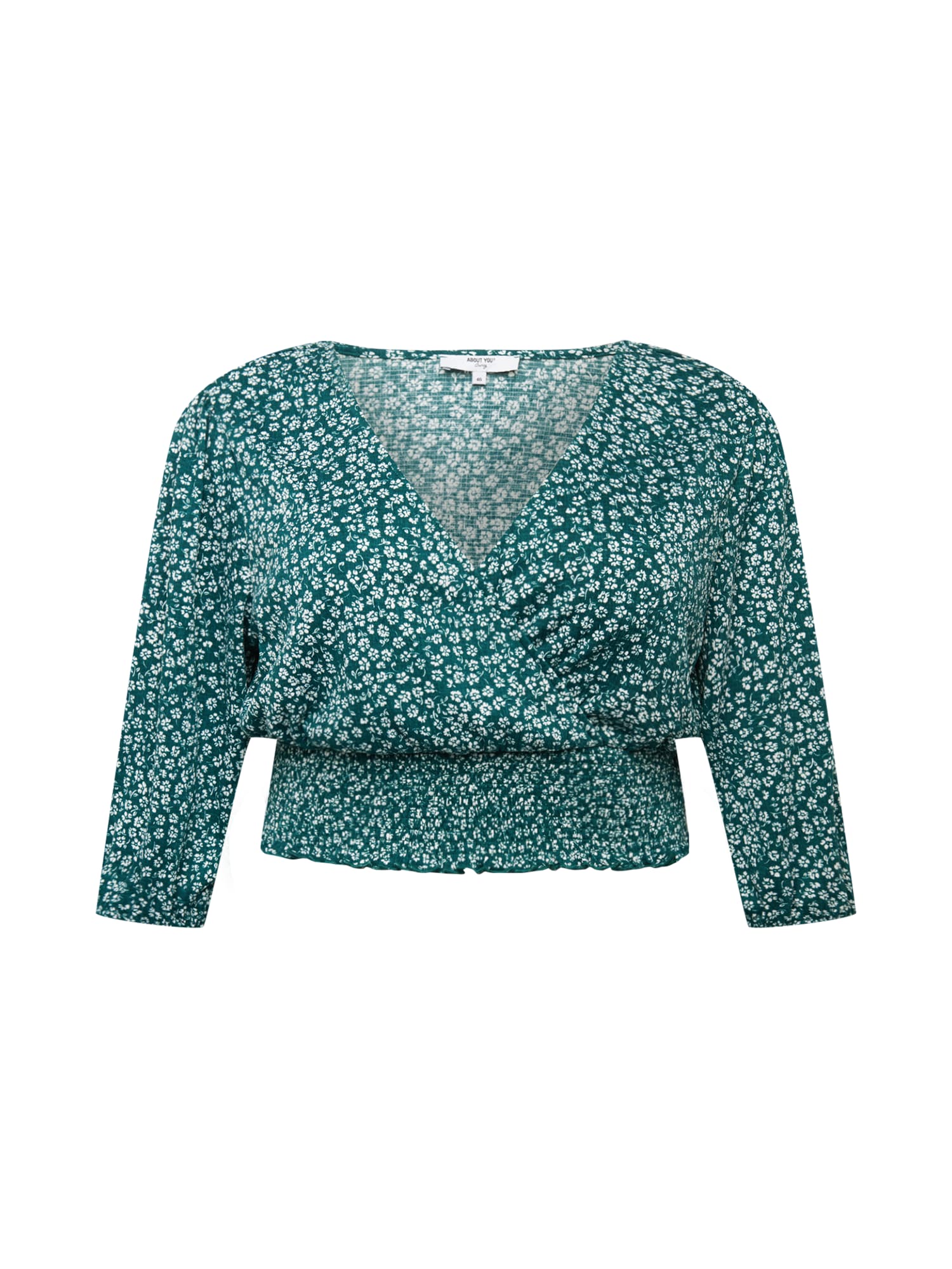 ABOUT YOU Curvy Majica 'Laura'  zelena / bela