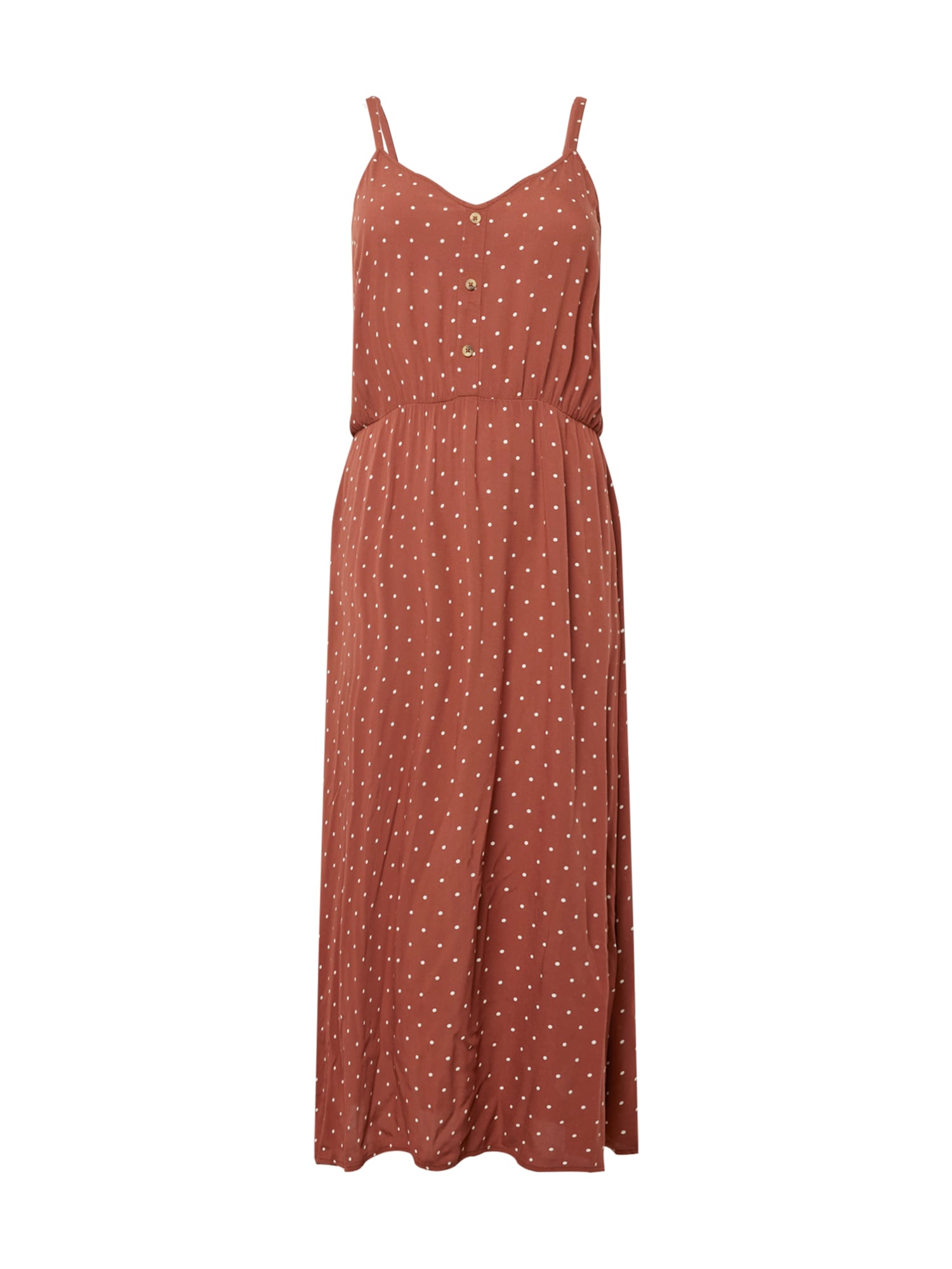 ABOUT YOU Curvy Obleka 'Jasmin'  rjava / bela
