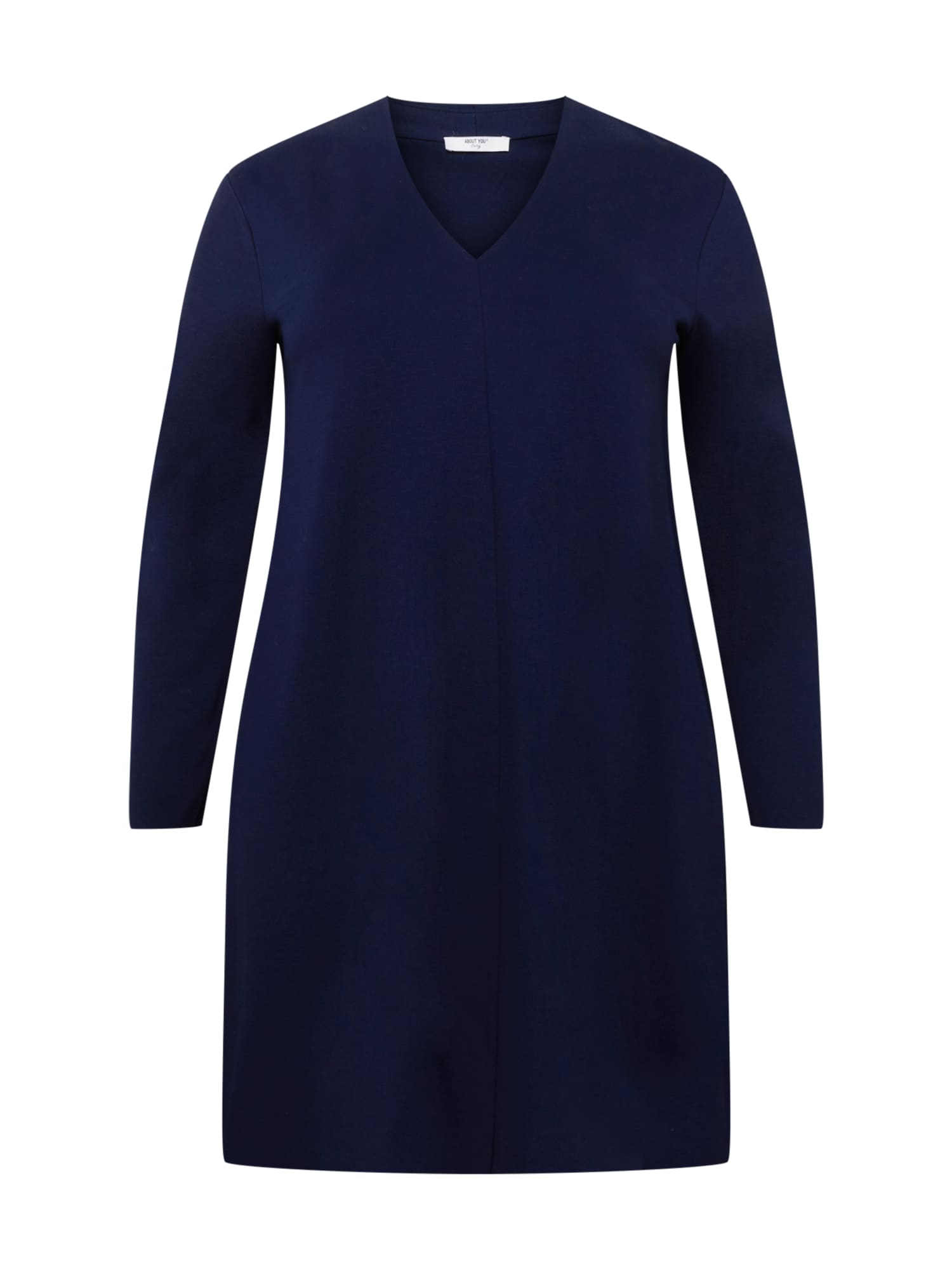 ABOUT YOU Curvy Pletena obleka 'Carina'  temno modra