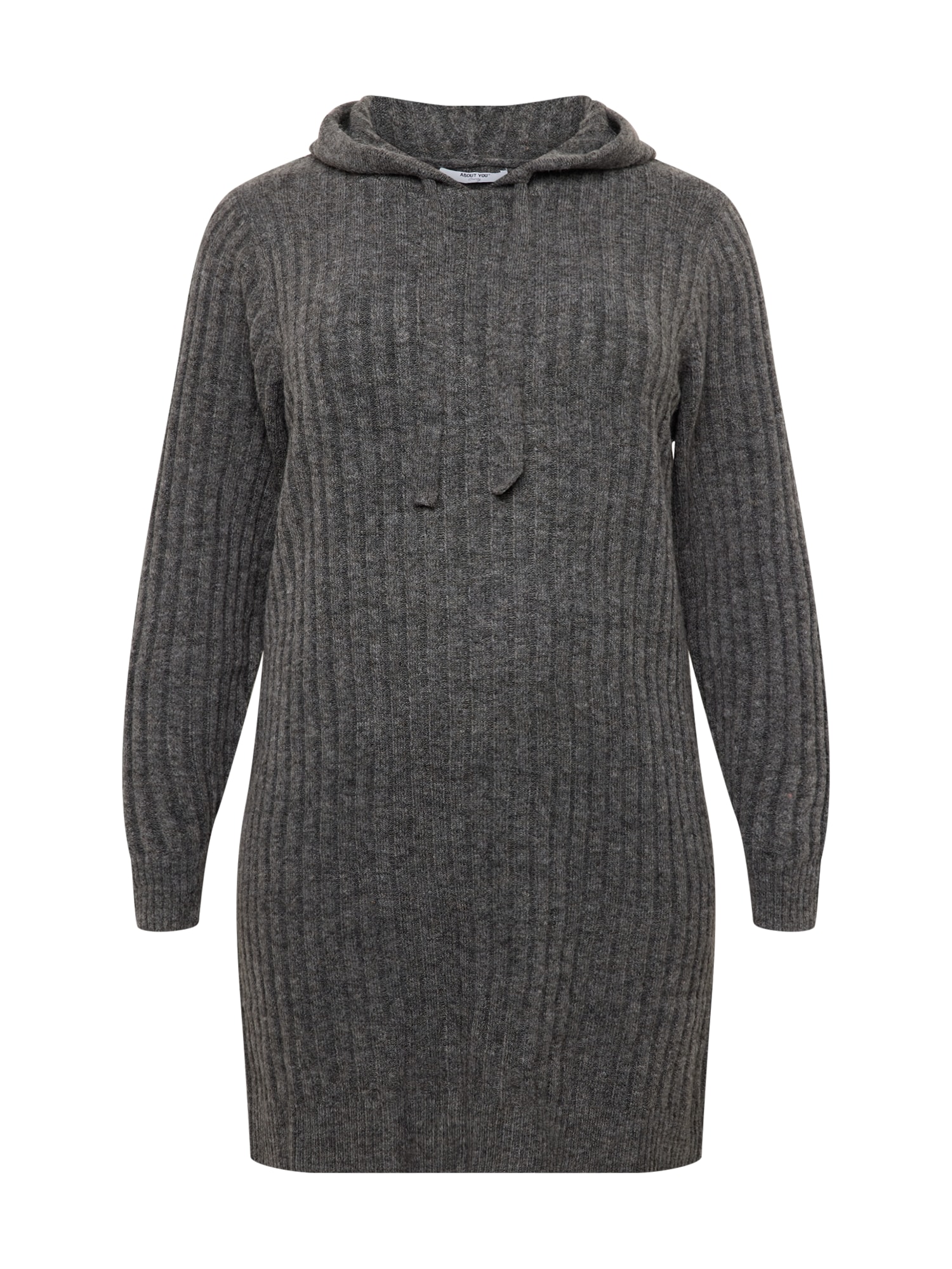 ABOUT YOU Curvy Pletena obleka 'Marit'  antracit