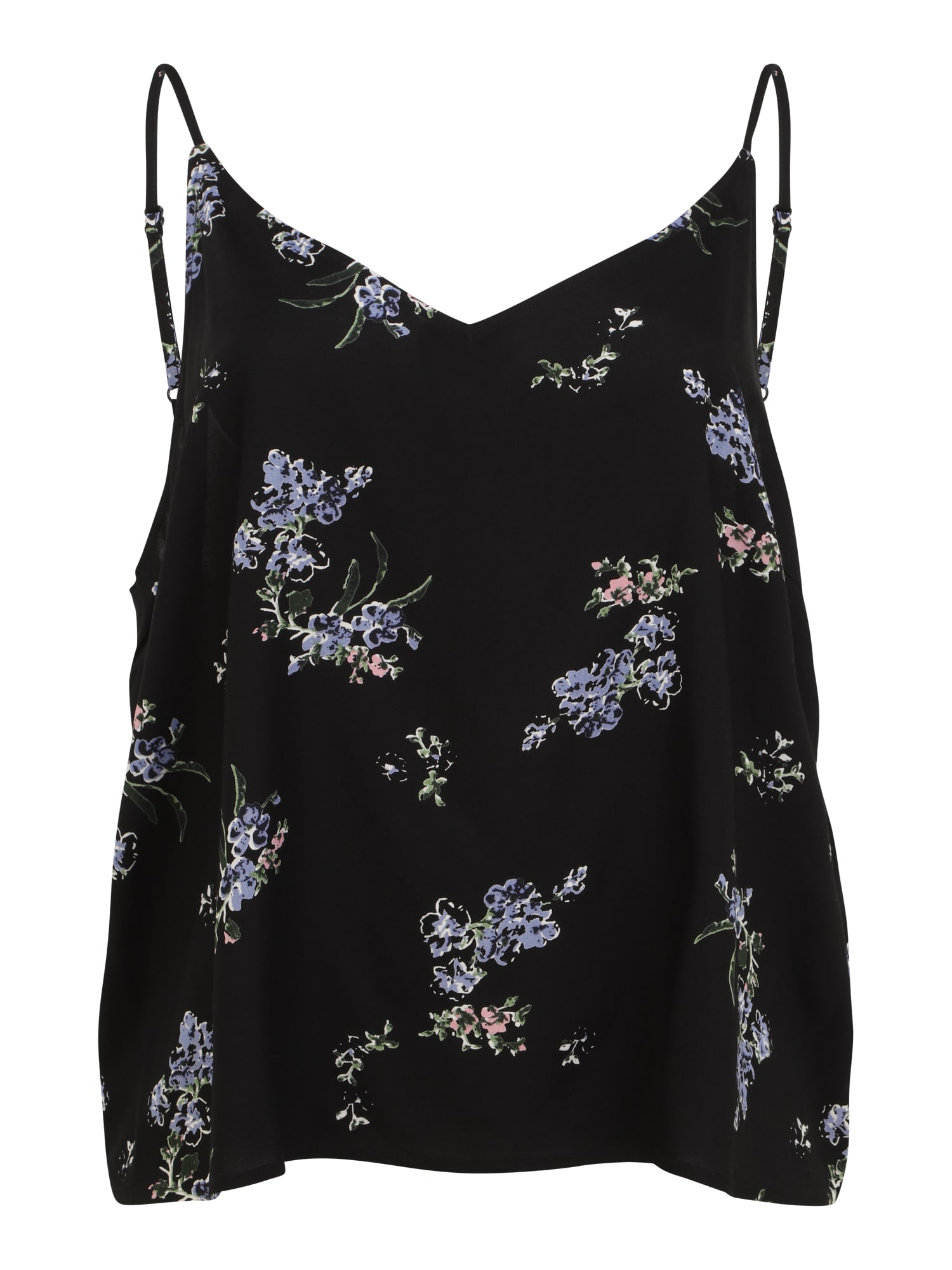 ABOUT YOU Curvy Top 'Jasmin'  svetlo modra / zelena / staro roza / črna