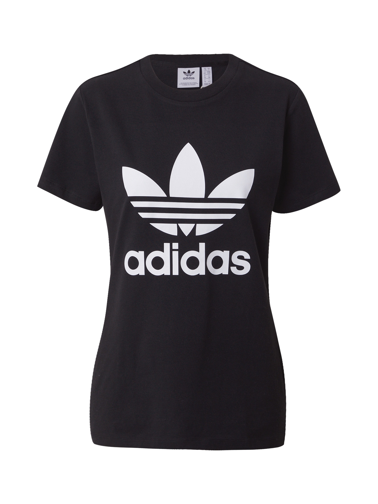 ADIDAS ORIGINALS Majica 'TREFOIL TEE'  črna / bela