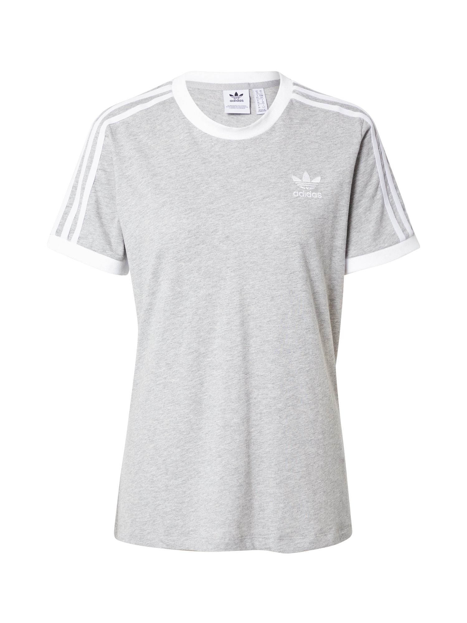 ADIDAS ORIGINALS Majica  pegasto siva / bela