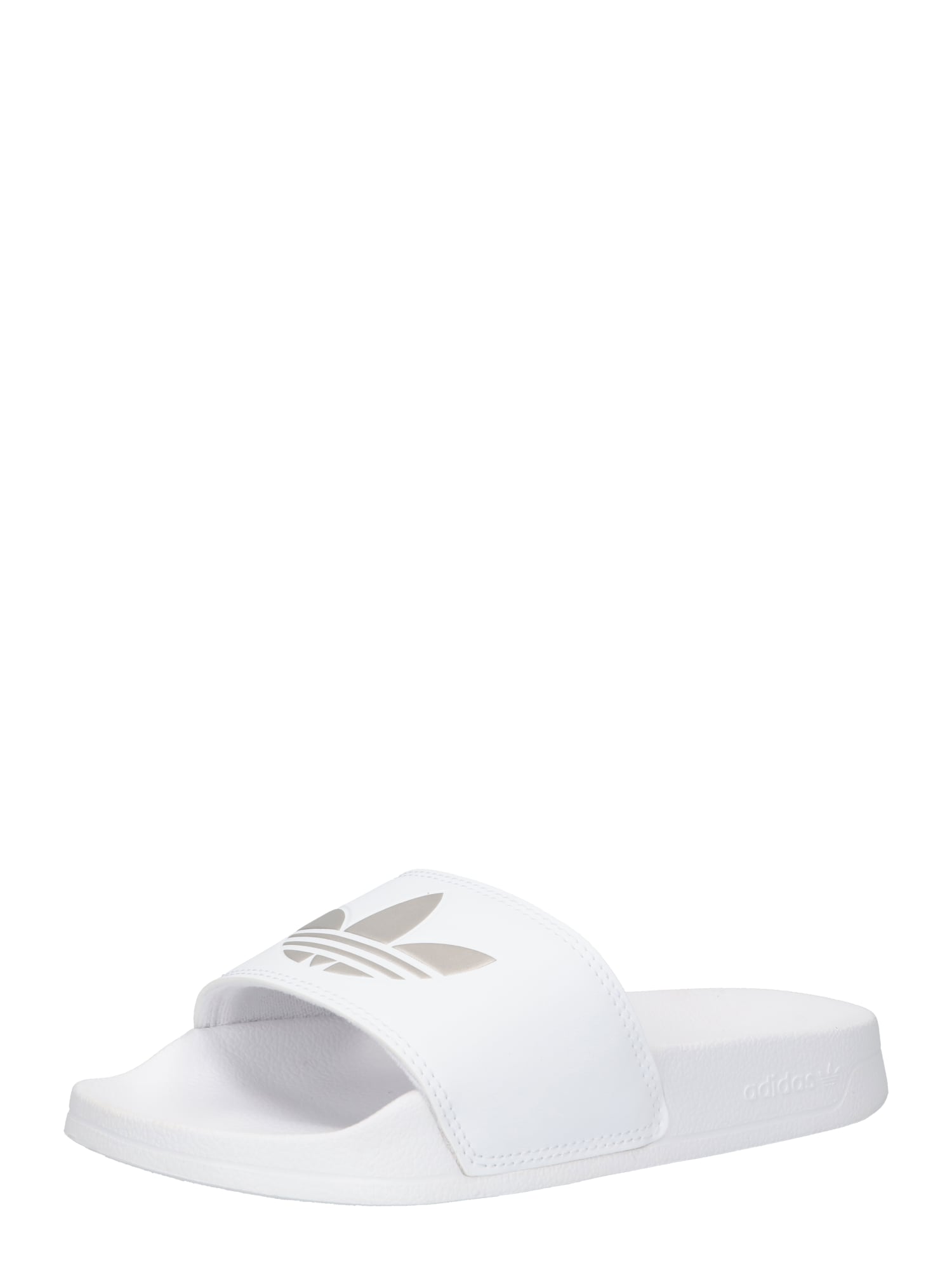 ADIDAS ORIGINALS Nizki natikači 'Adilette'  siva / bela