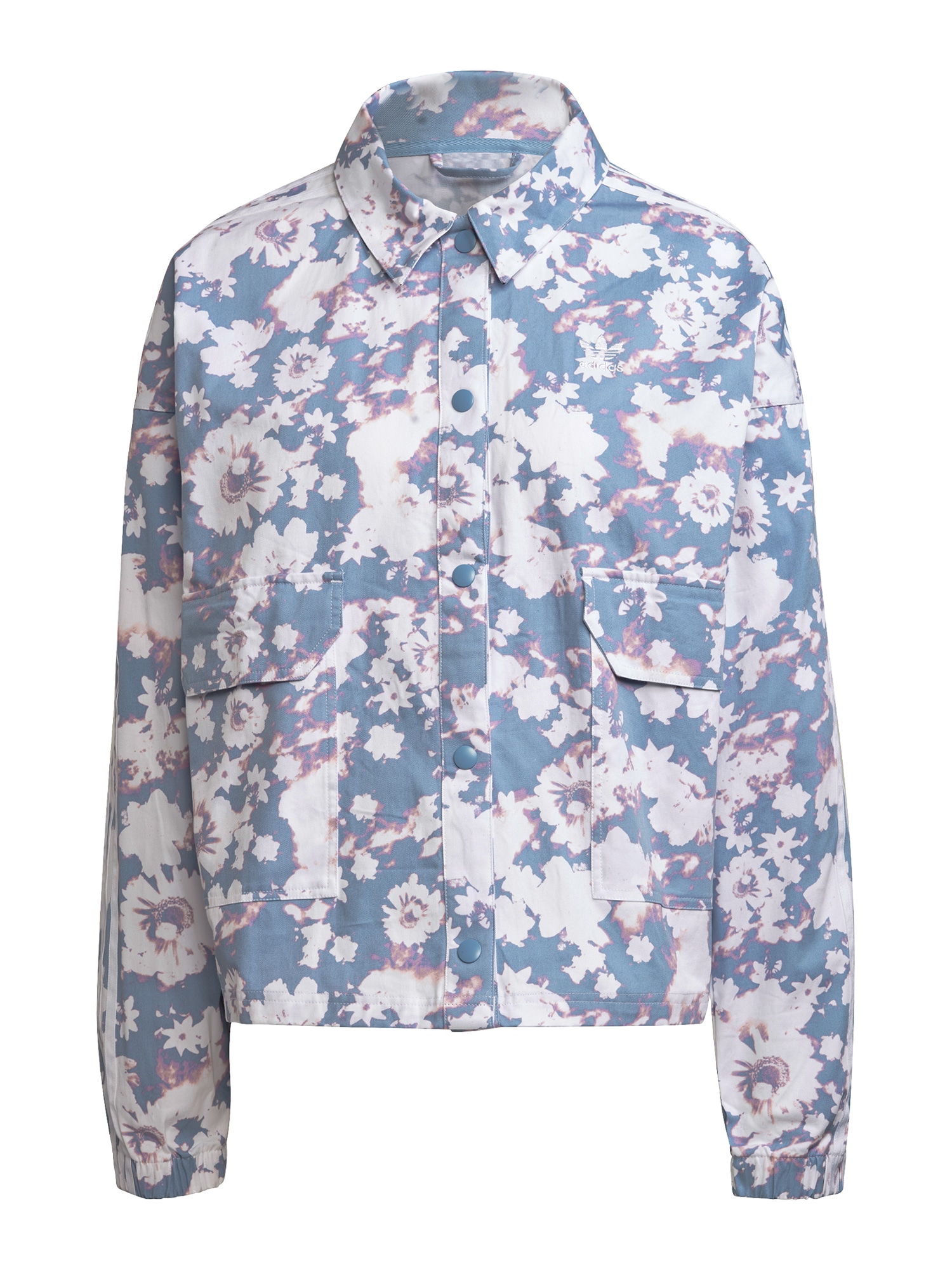 ADIDAS ORIGINALS Prehodna jakna 'Originals'  dimno modra / lila / bela