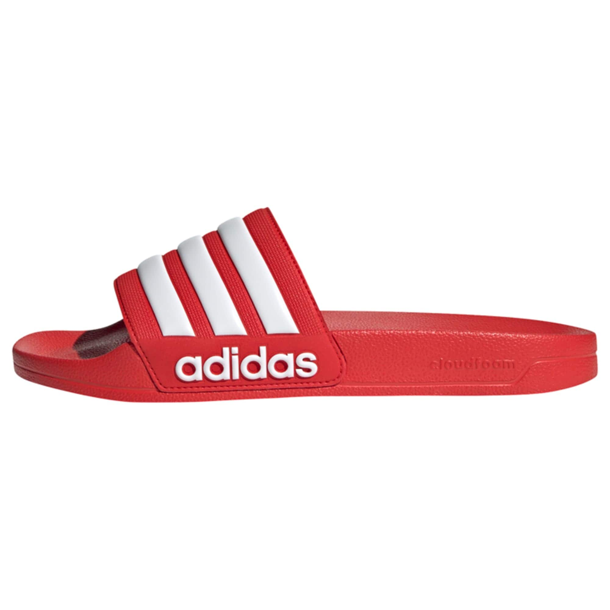 ADIDAS PERFORMANCE Čevelj za na plažo/kopanje 'Adilette'  rdeča / bela