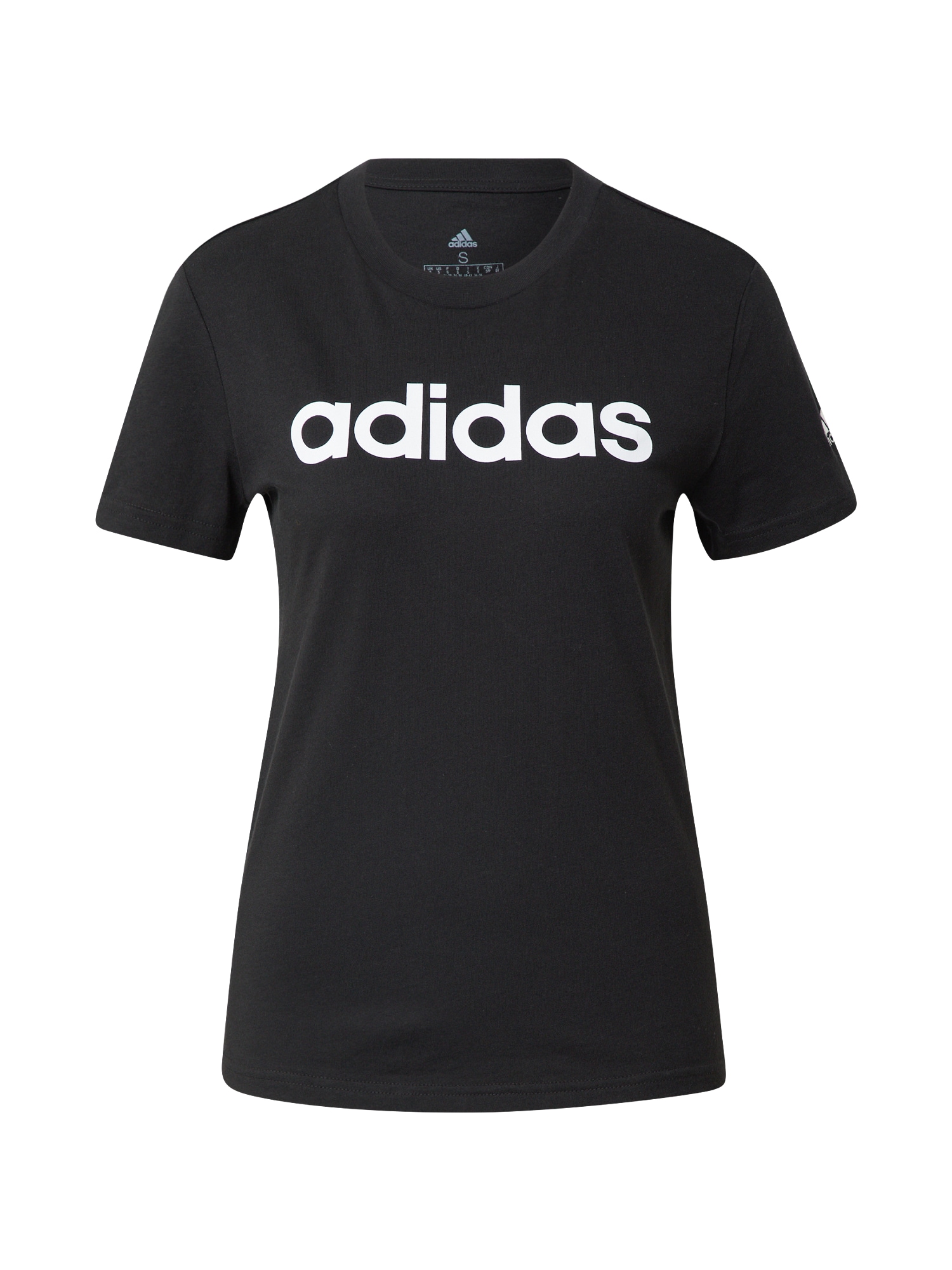 ADIDAS PERFORMANCE Funkcionalna majica  črna / bela