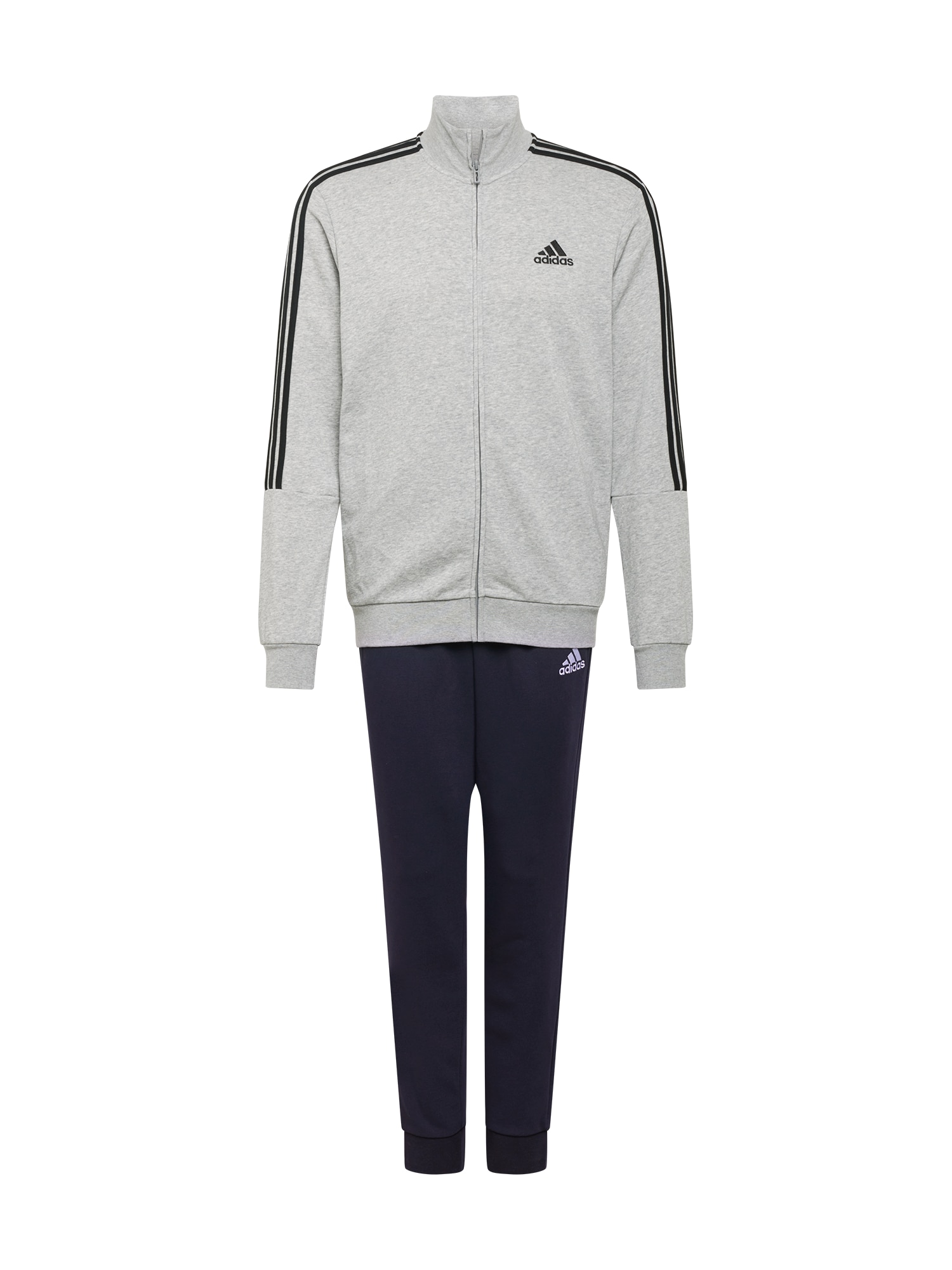 ADIDAS PERFORMANCE Športna trenirka  pegasto siva / črna