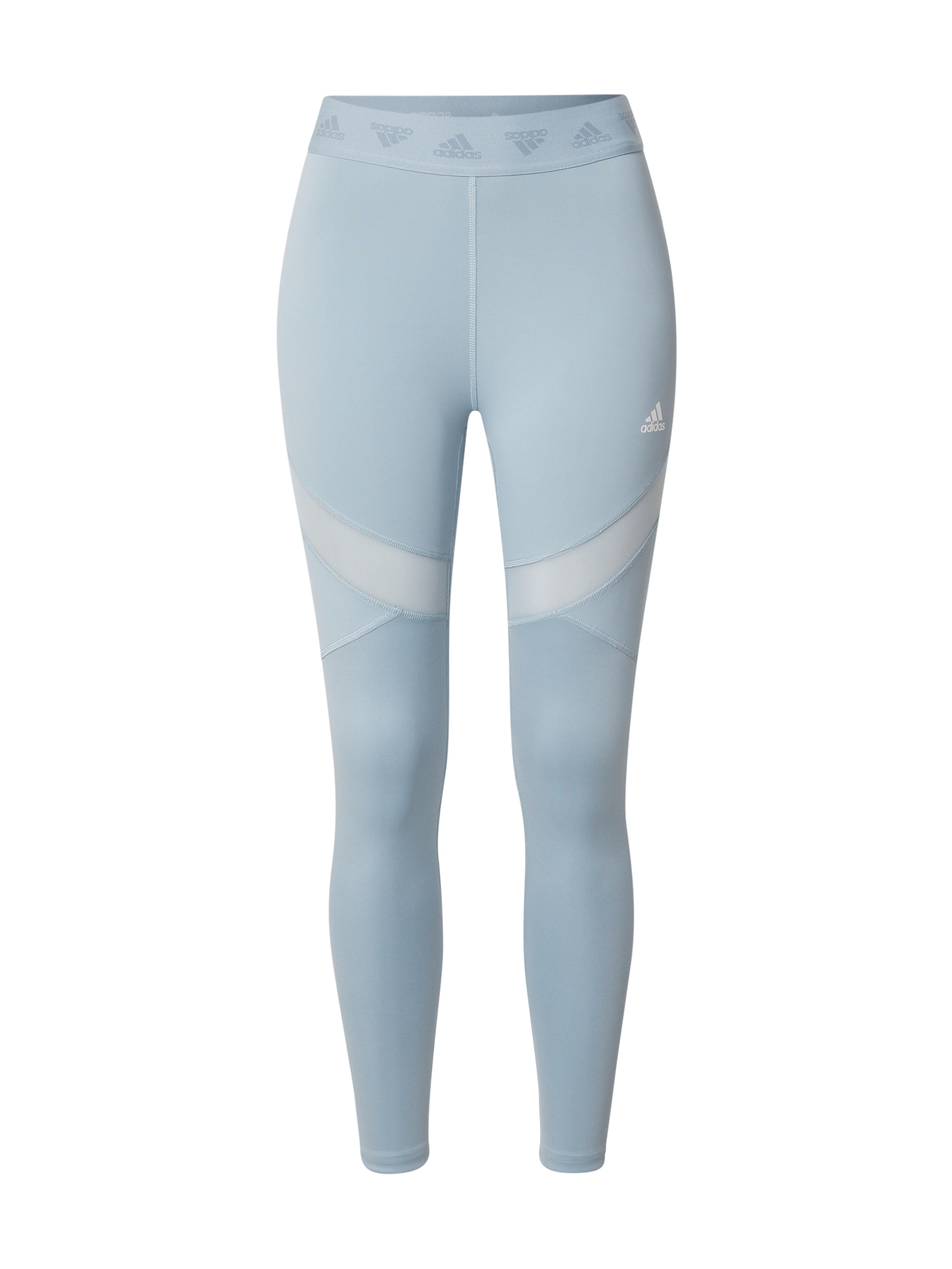 ADIDAS PERFORMANCE Športne hlače  siva / transparentna / bela