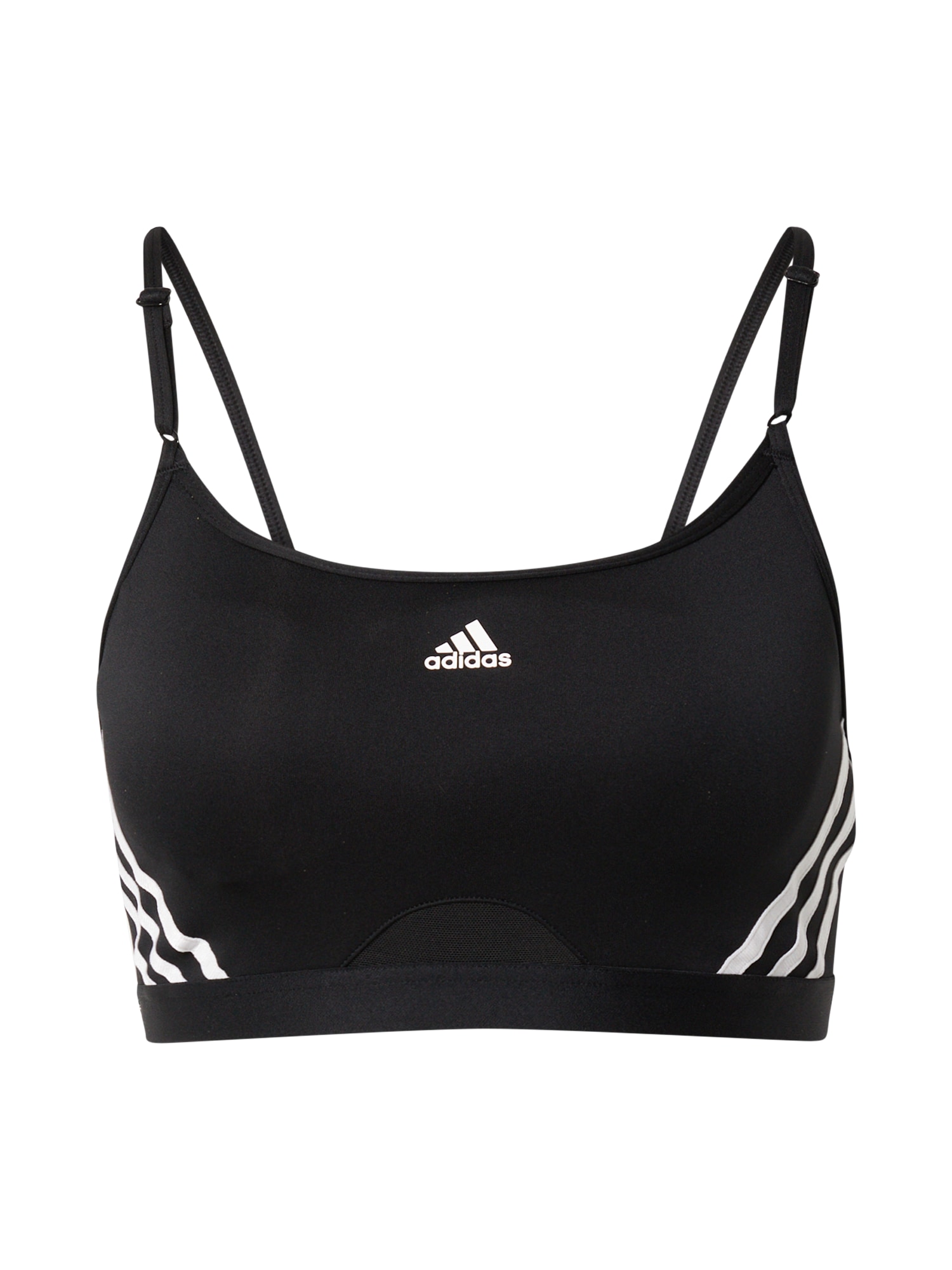 ADIDAS PERFORMANCE Športni nederček  črna / bela