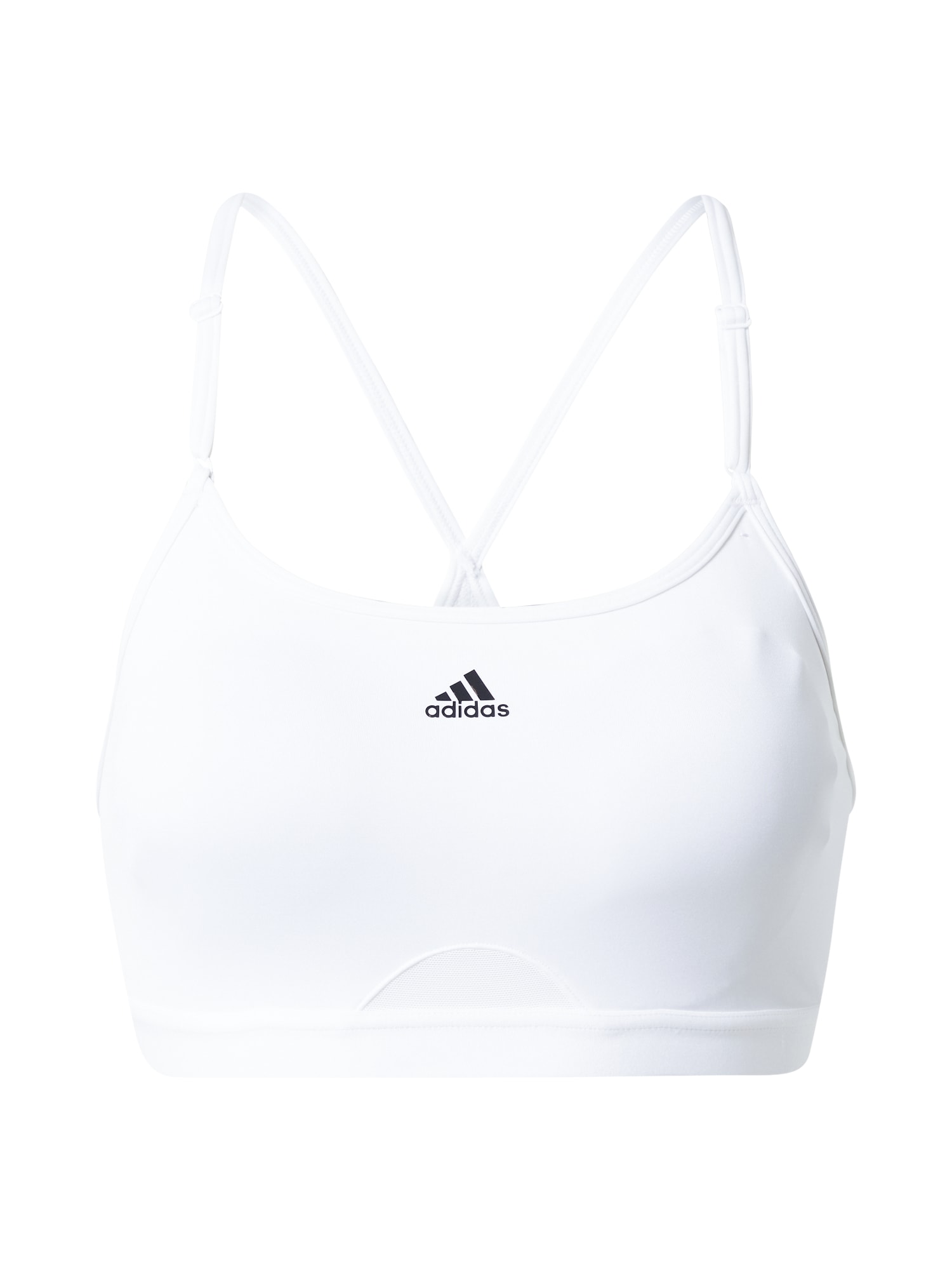 ADIDAS PERFORMANCE Športni nederček  črna / bela