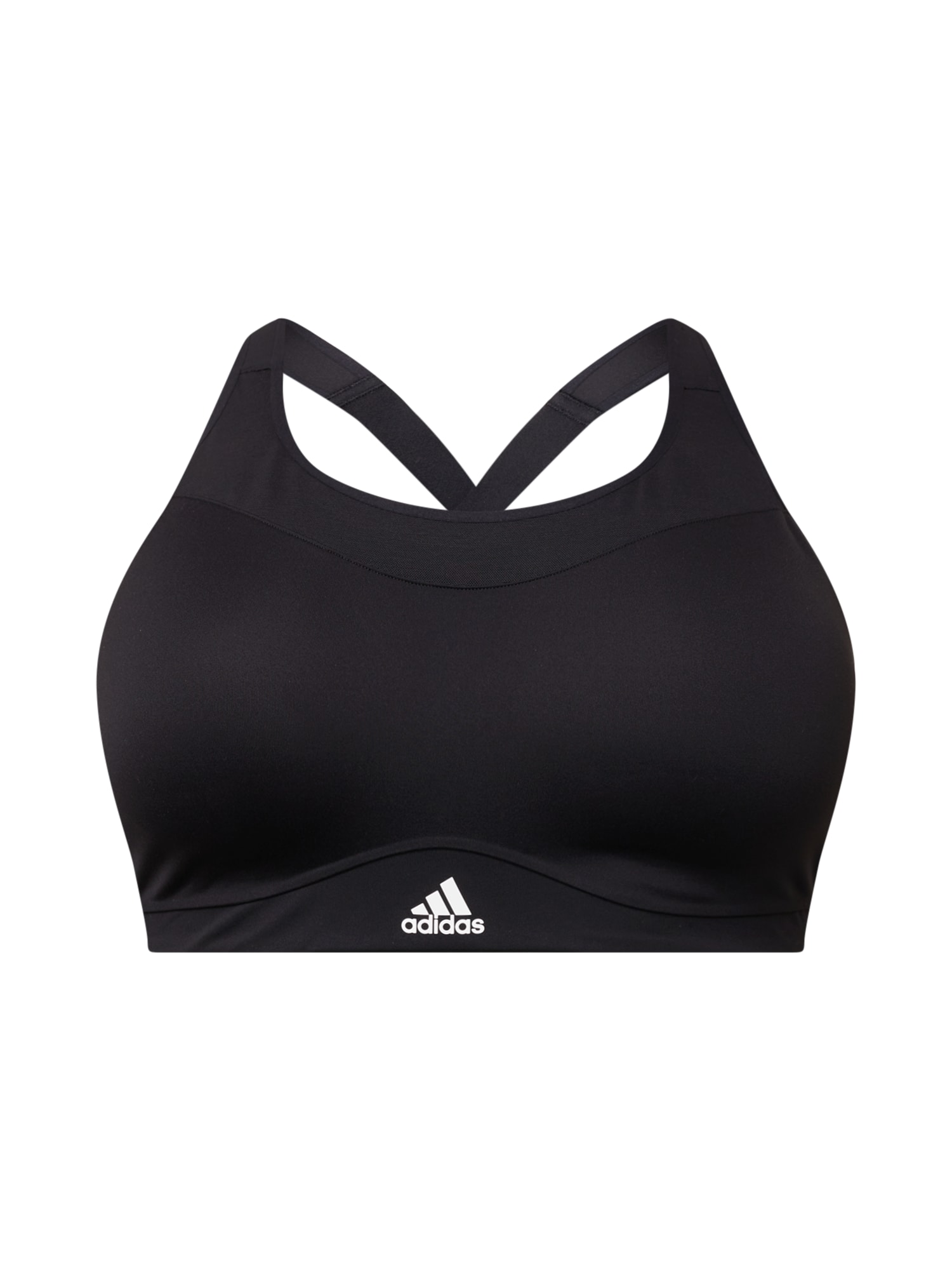ADIDAS PERFORMANCE Športni nederček  črna / bela