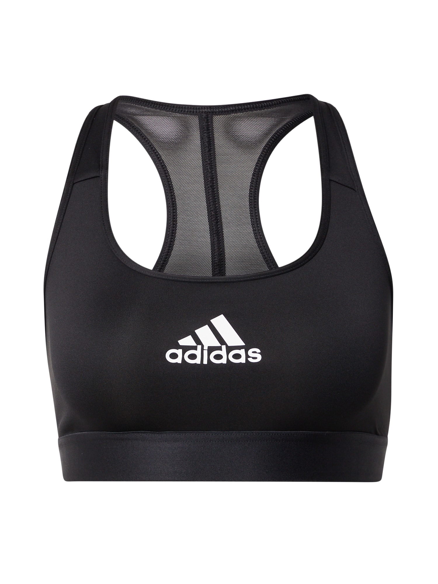 ADIDAS PERFORMANCE Športni nederček  črna / bela