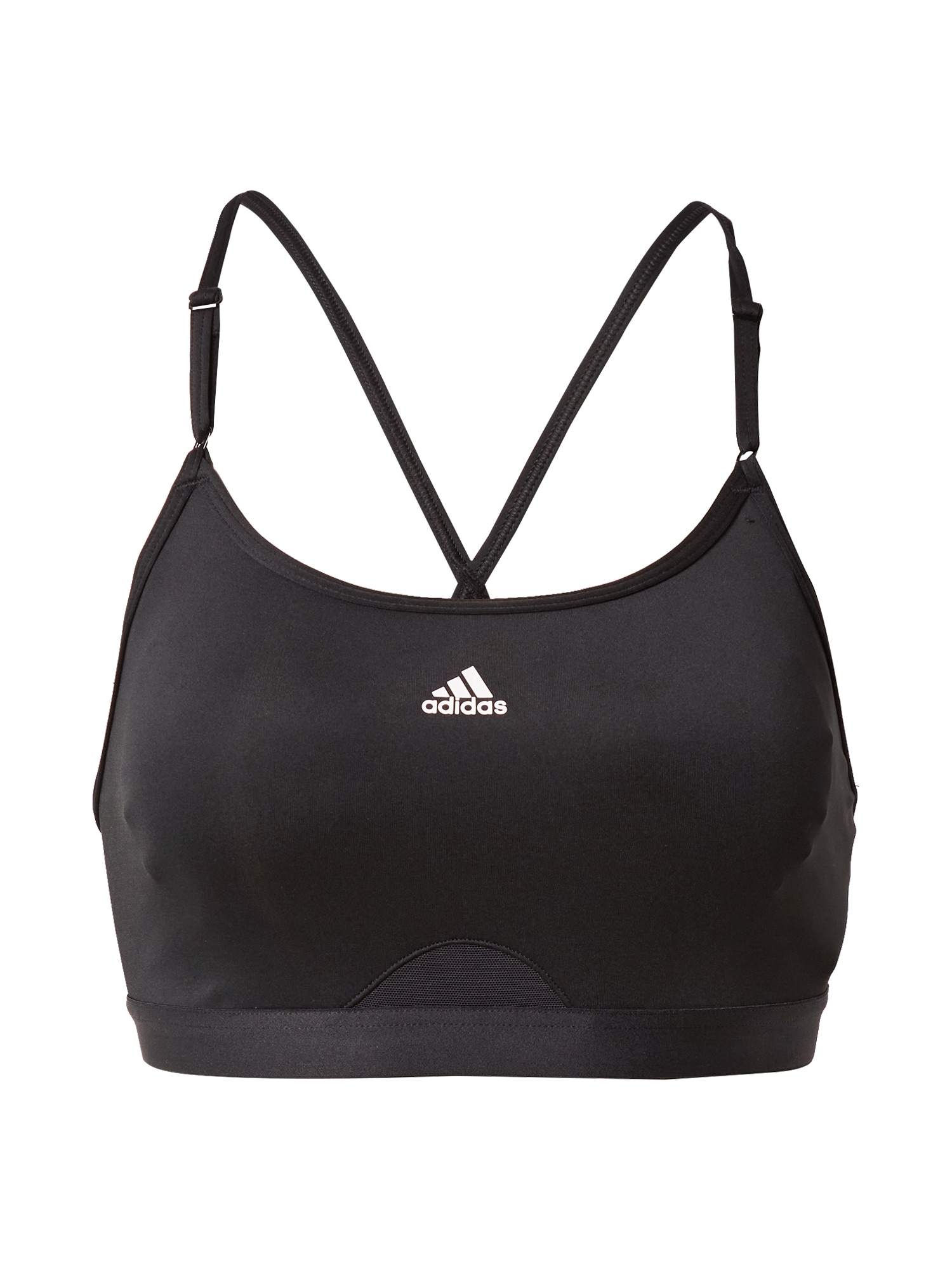 ADIDAS PERFORMANCE Športni nederček  črna / bela