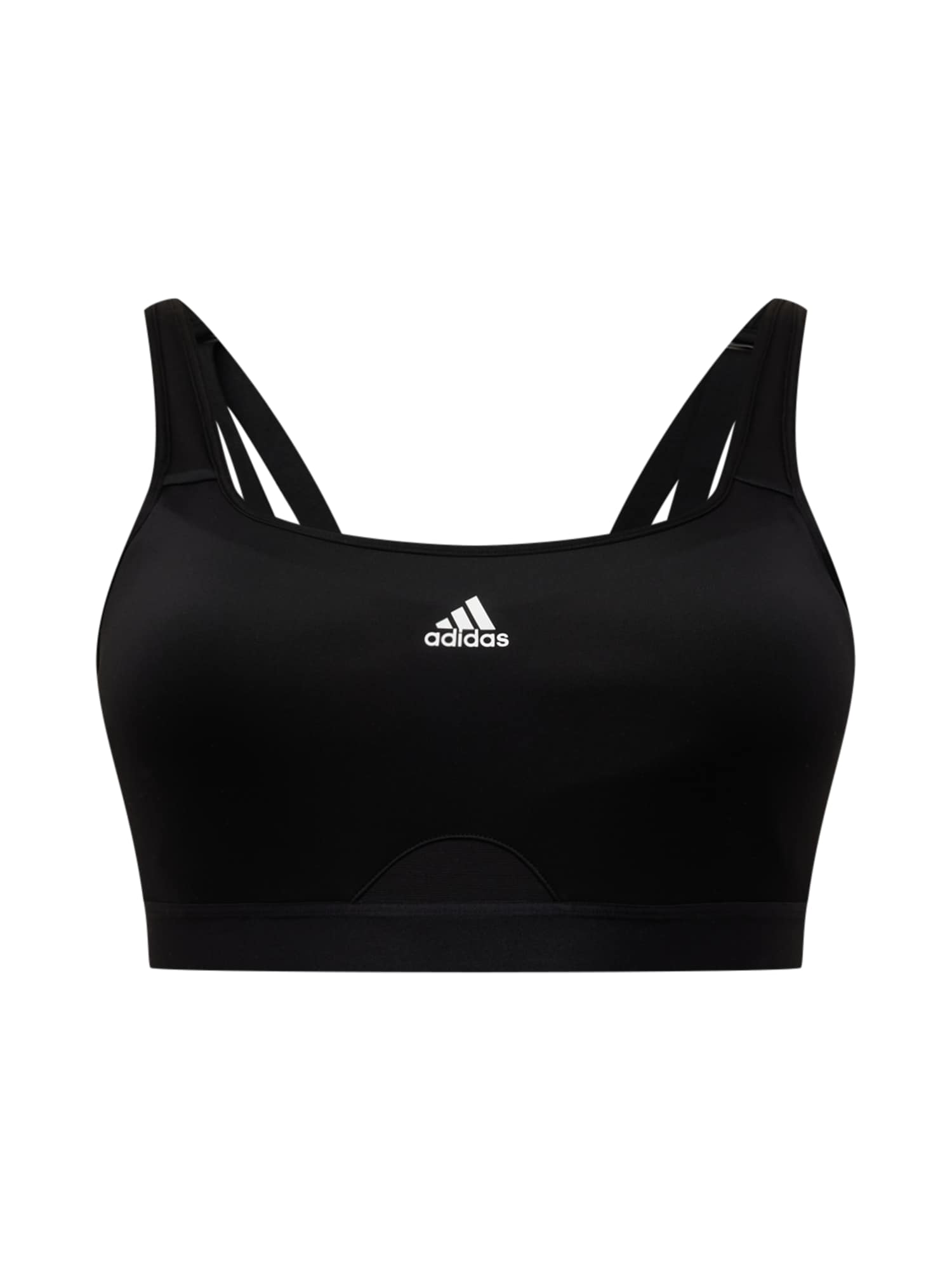 ADIDAS PERFORMANCE Športni nederček  črna / bela
