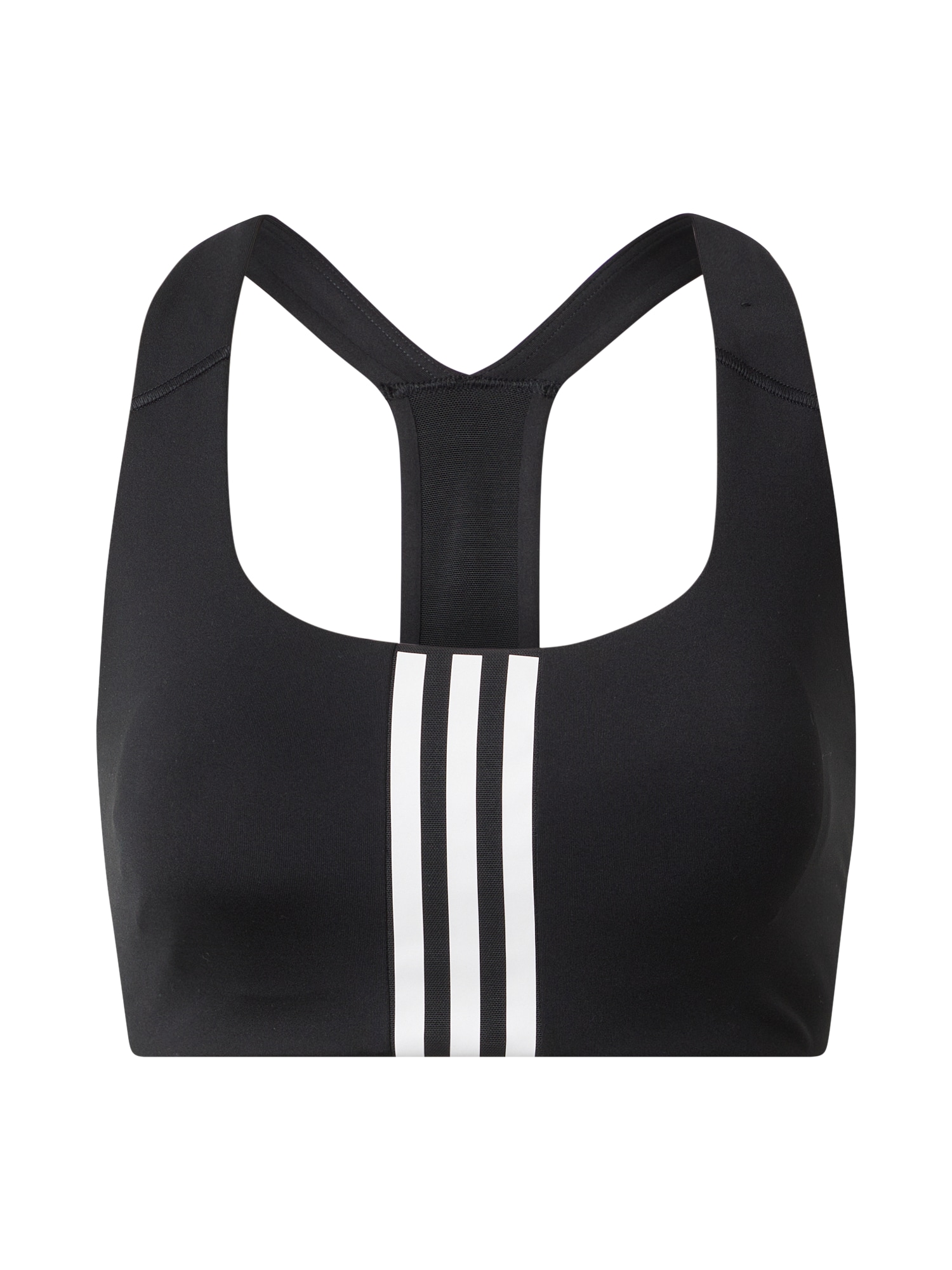ADIDAS PERFORMANCE Športni nederček  črna / bela