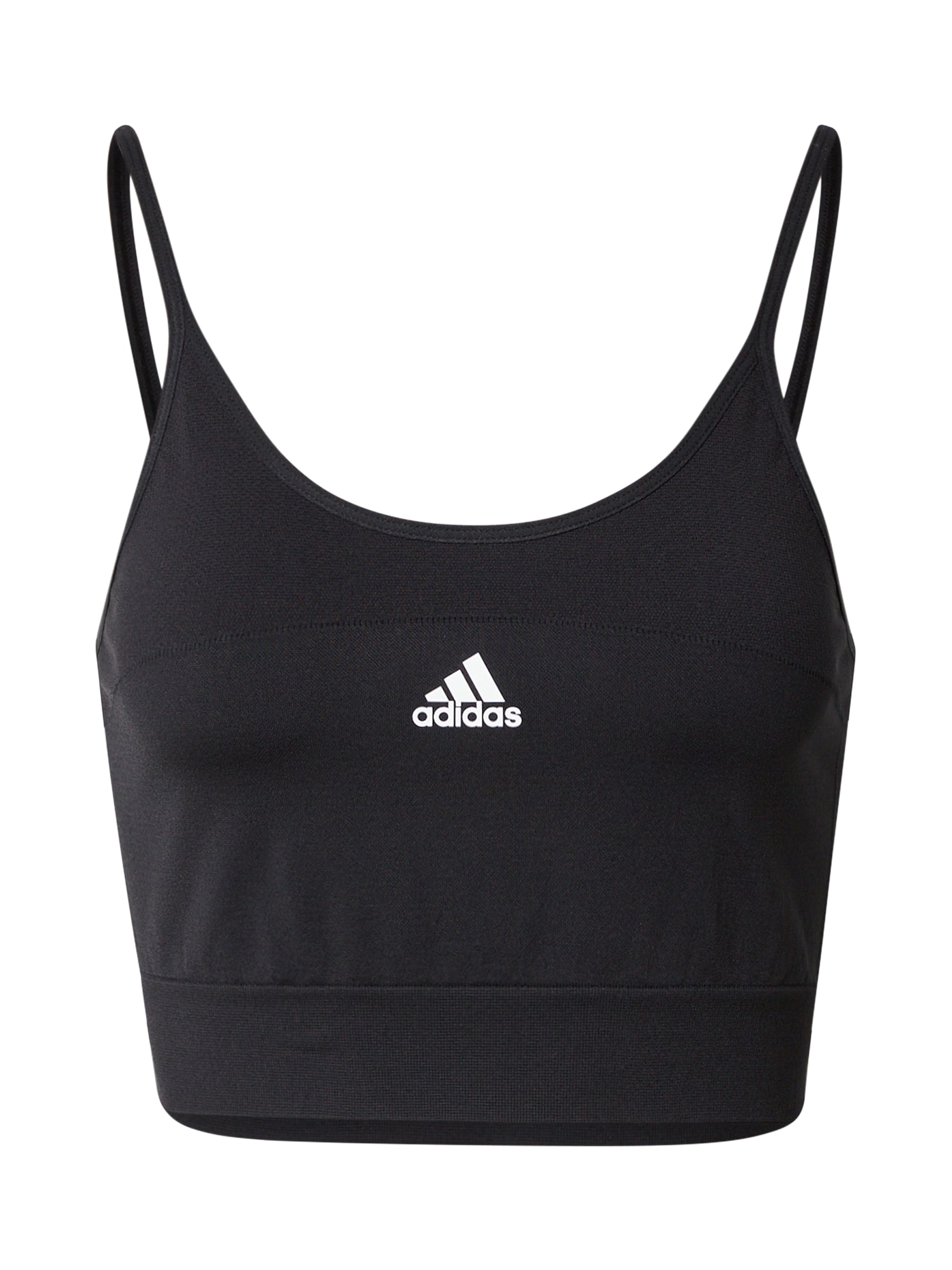 ADIDAS PERFORMANCE Športni nederček  črna / bela