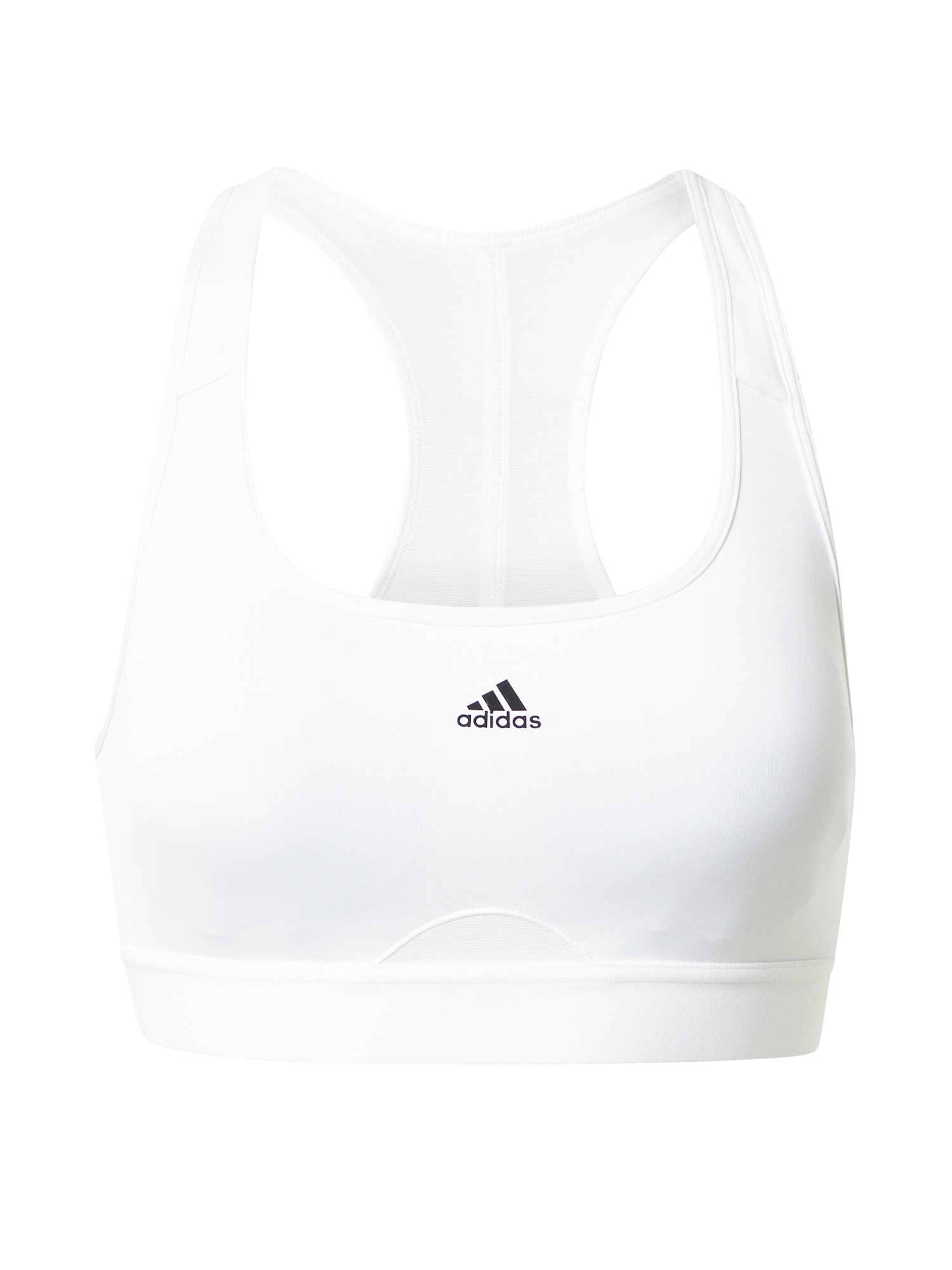 ADIDAS PERFORMANCE Športni nederček  črna / bela