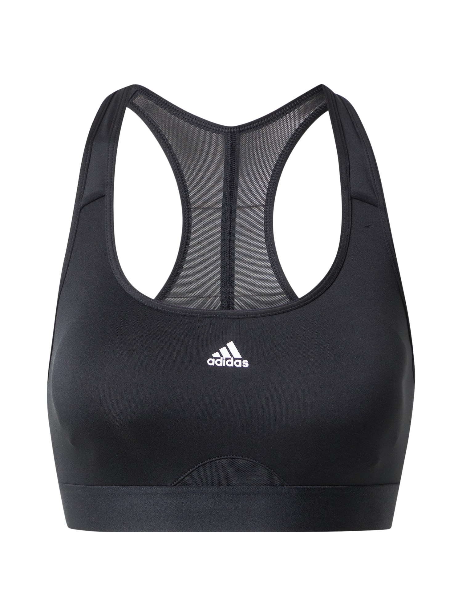 ADIDAS PERFORMANCE Športni nederček  črna / bela