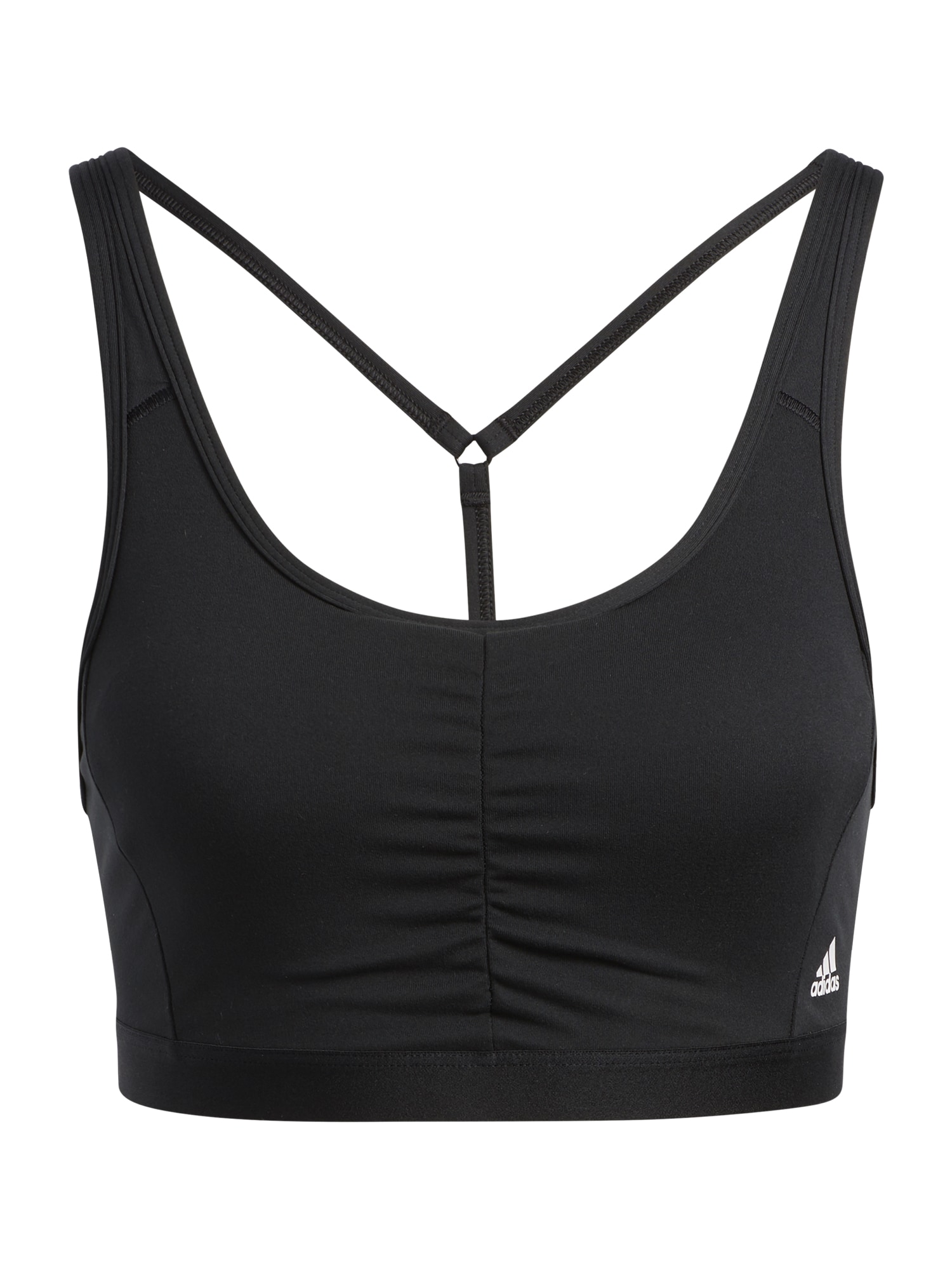 ADIDAS PERFORMANCE Športni nederček  črna / bela