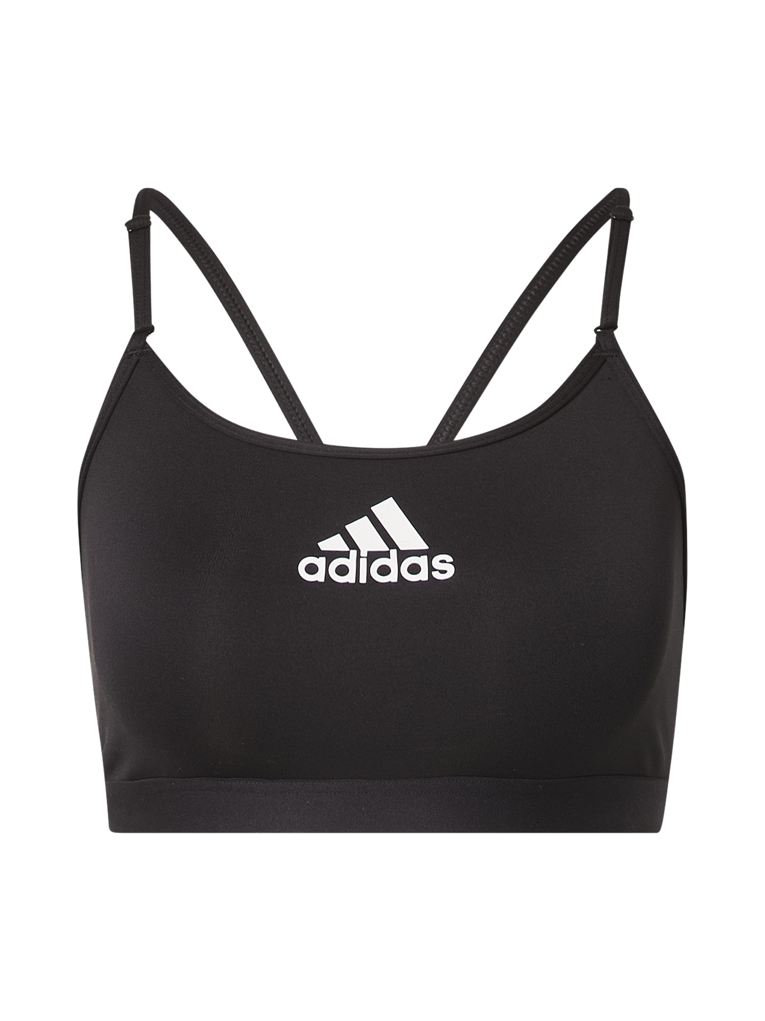 ADIDAS PERFORMANCE Športni nederček  črna / bela