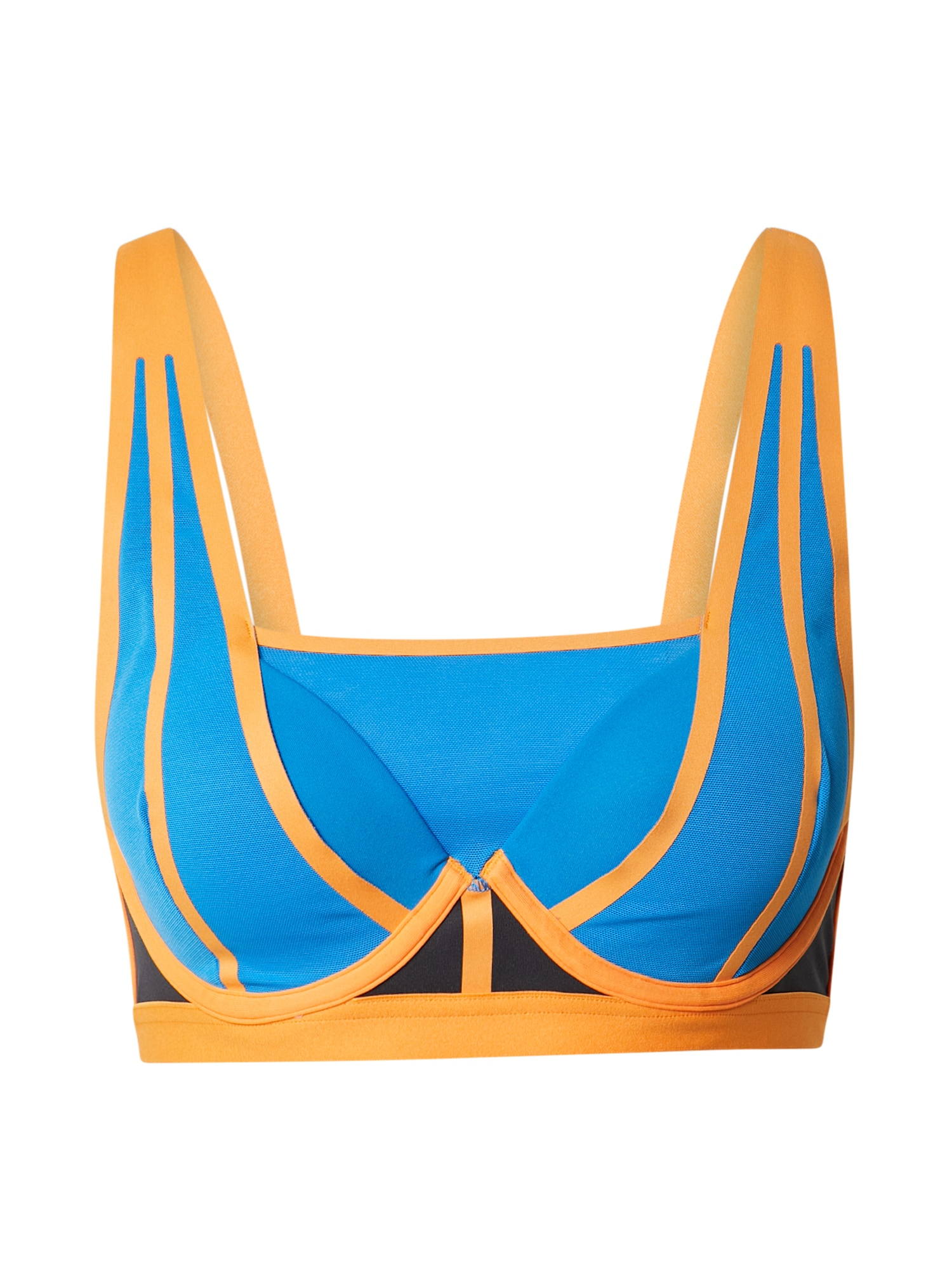 ADIDAS PERFORMANCE Športni nederček  modra / oranžna / črna