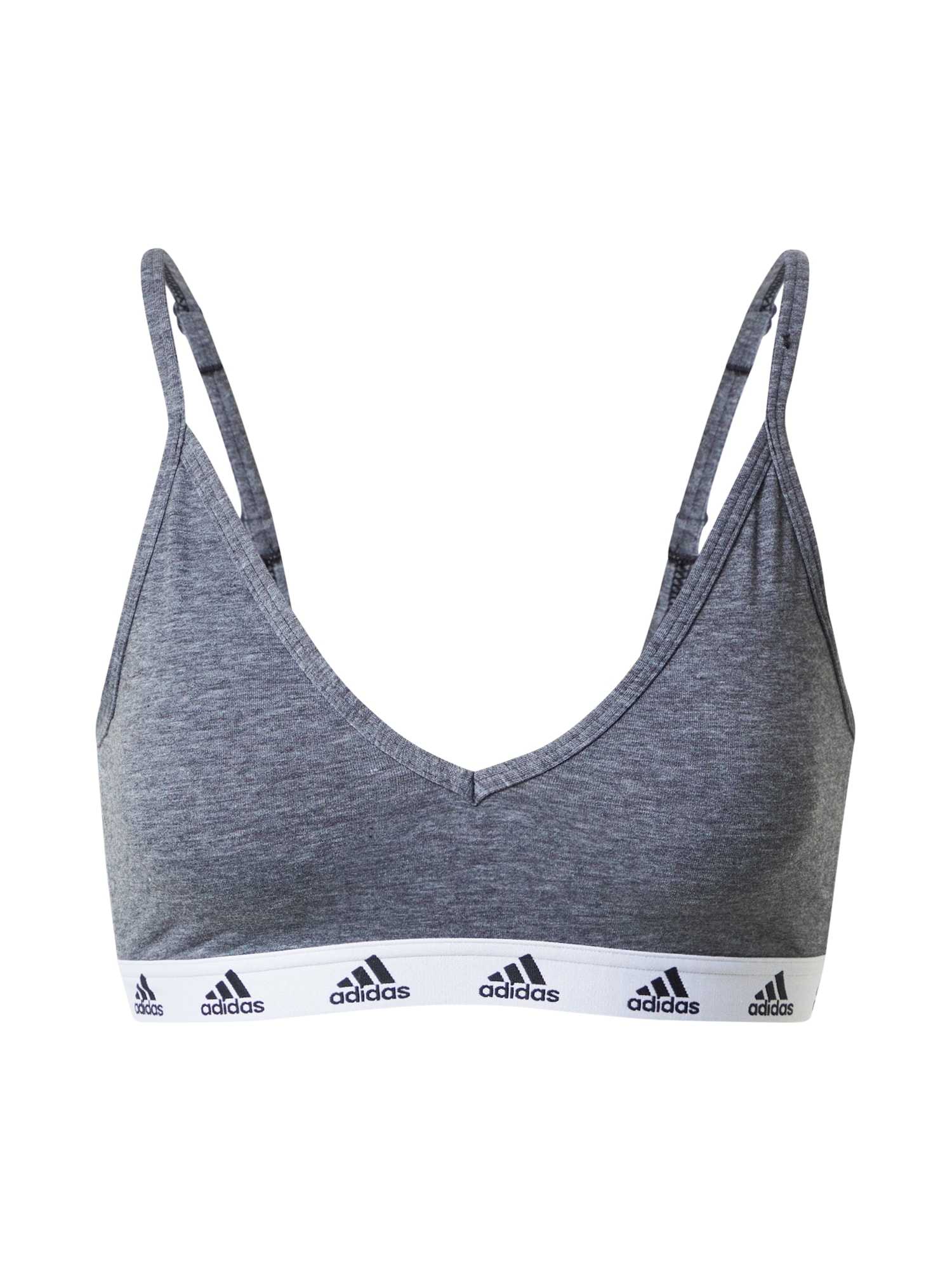 ADIDAS PERFORMANCE Športni nederček  siva / bela
