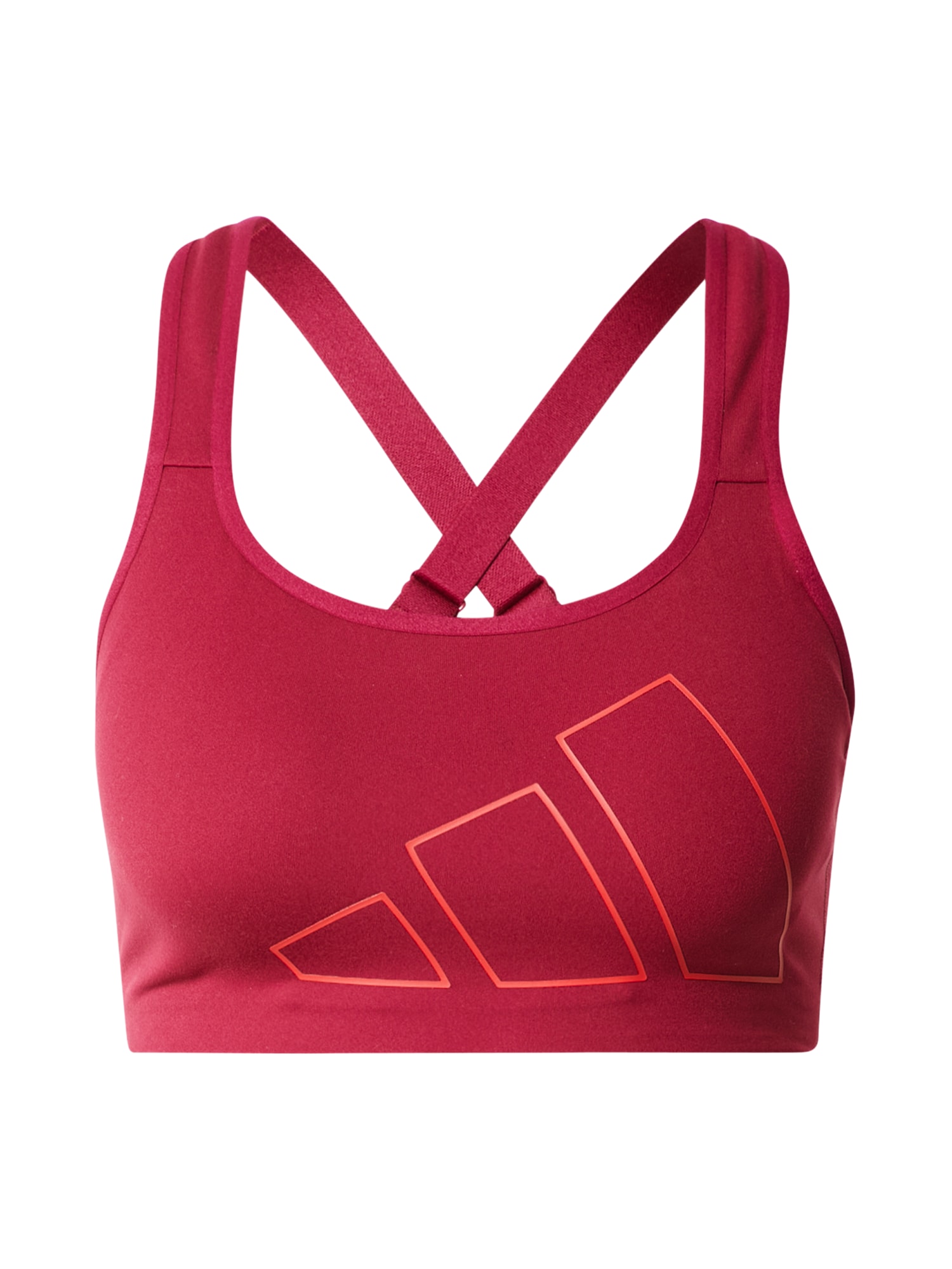 ADIDAS PERFORMANCE Športni nederček  svetlo rdeča / temno rdeča