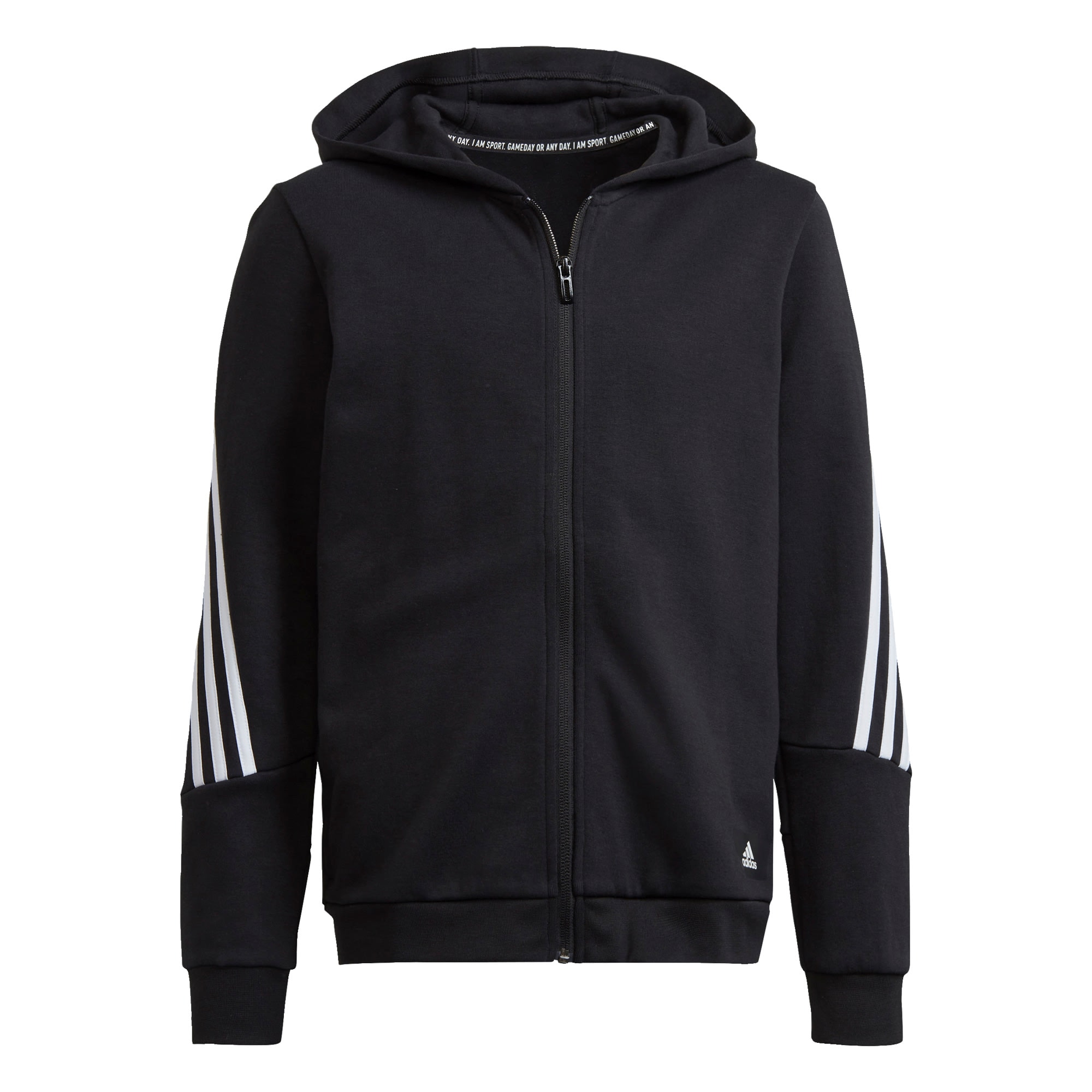ADIDAS SPORTSWEAR Športna jopa na zadrgo  črna / bela