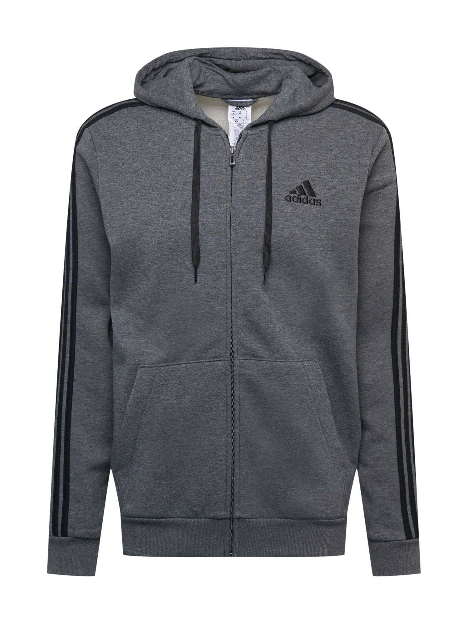 ADIDAS SPORTSWEAR Športna jopa na zadrgo  temno siva