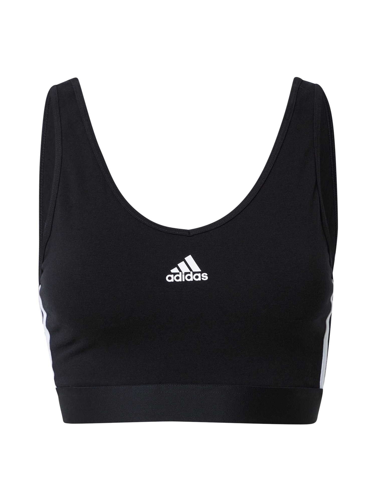 ADIDAS SPORTSWEAR Športni nederček  črna / bela