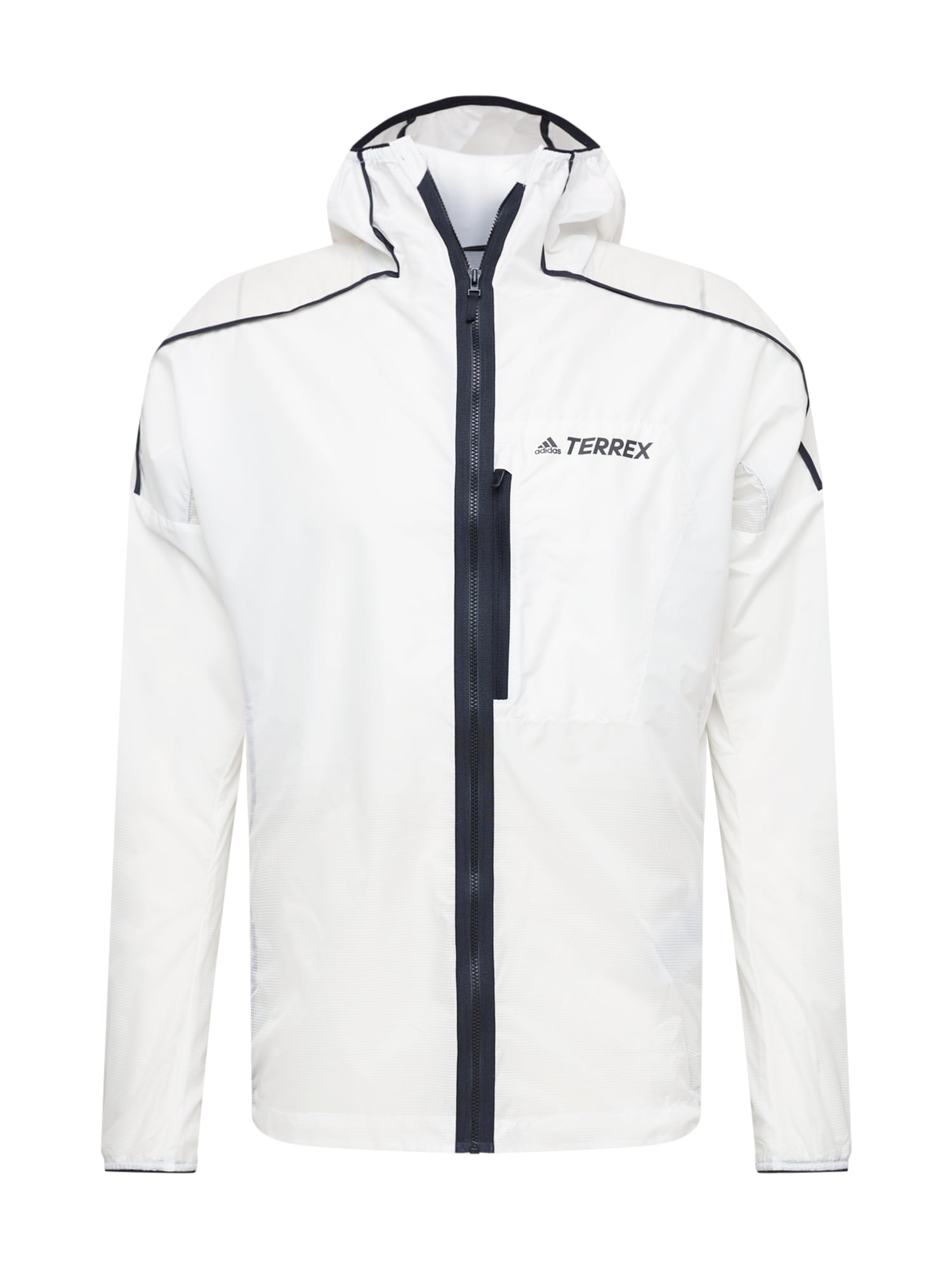 ADIDAS TERREX Zunanja jakna 'TERREX Agravic'  črna / bela