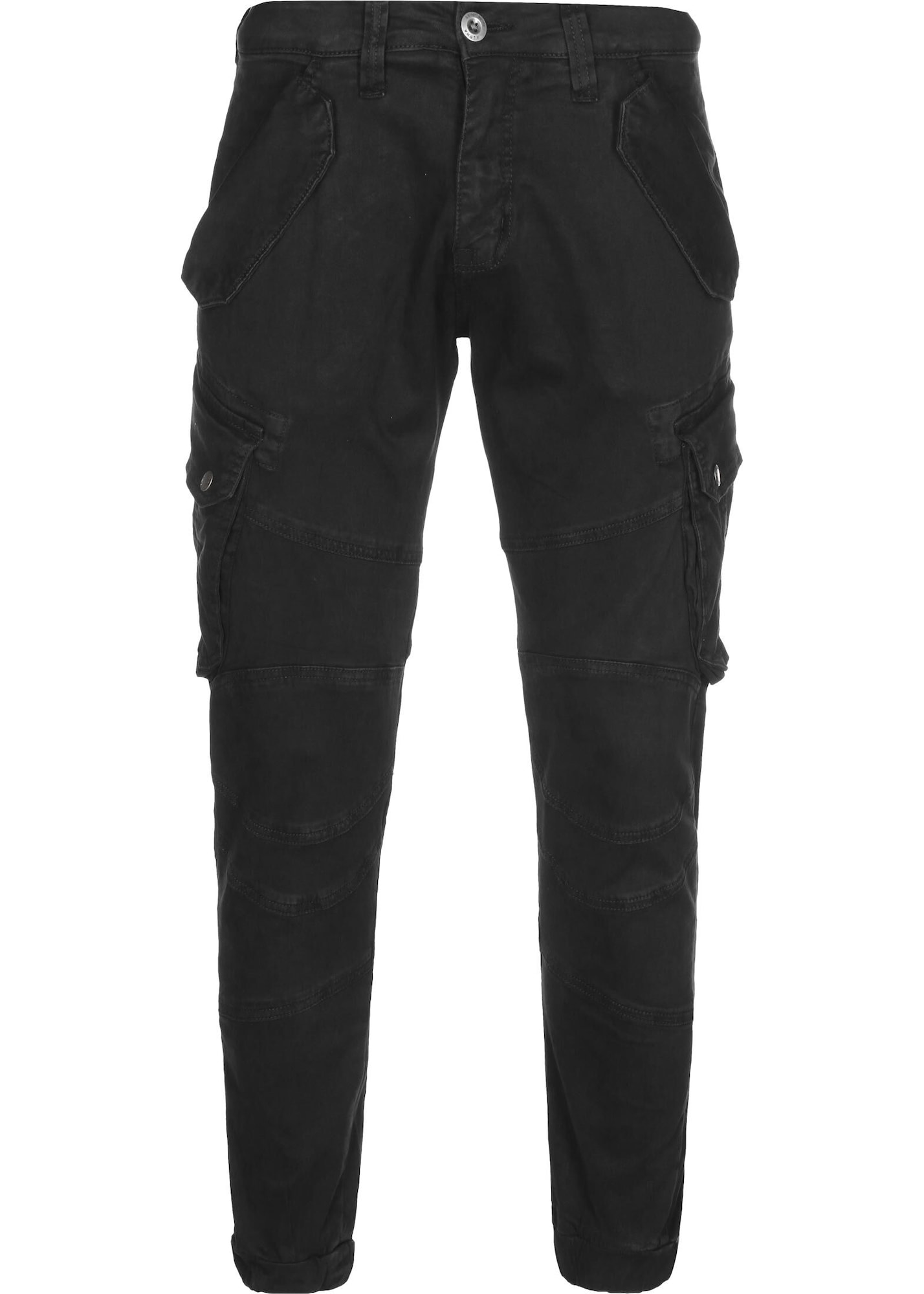 ALPHA INDUSTRIES Kargo hlače 'Combat'  črna