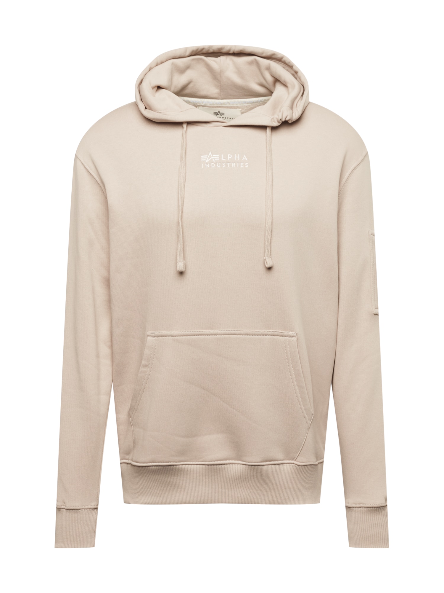 ALPHA INDUSTRIES Majica  bež / bela