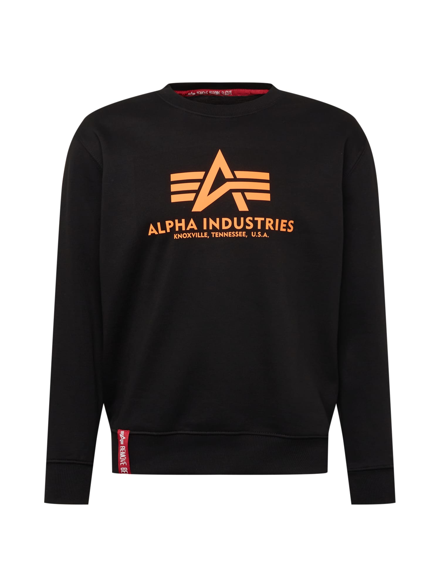 ALPHA INDUSTRIES Majica  oranžna / črna