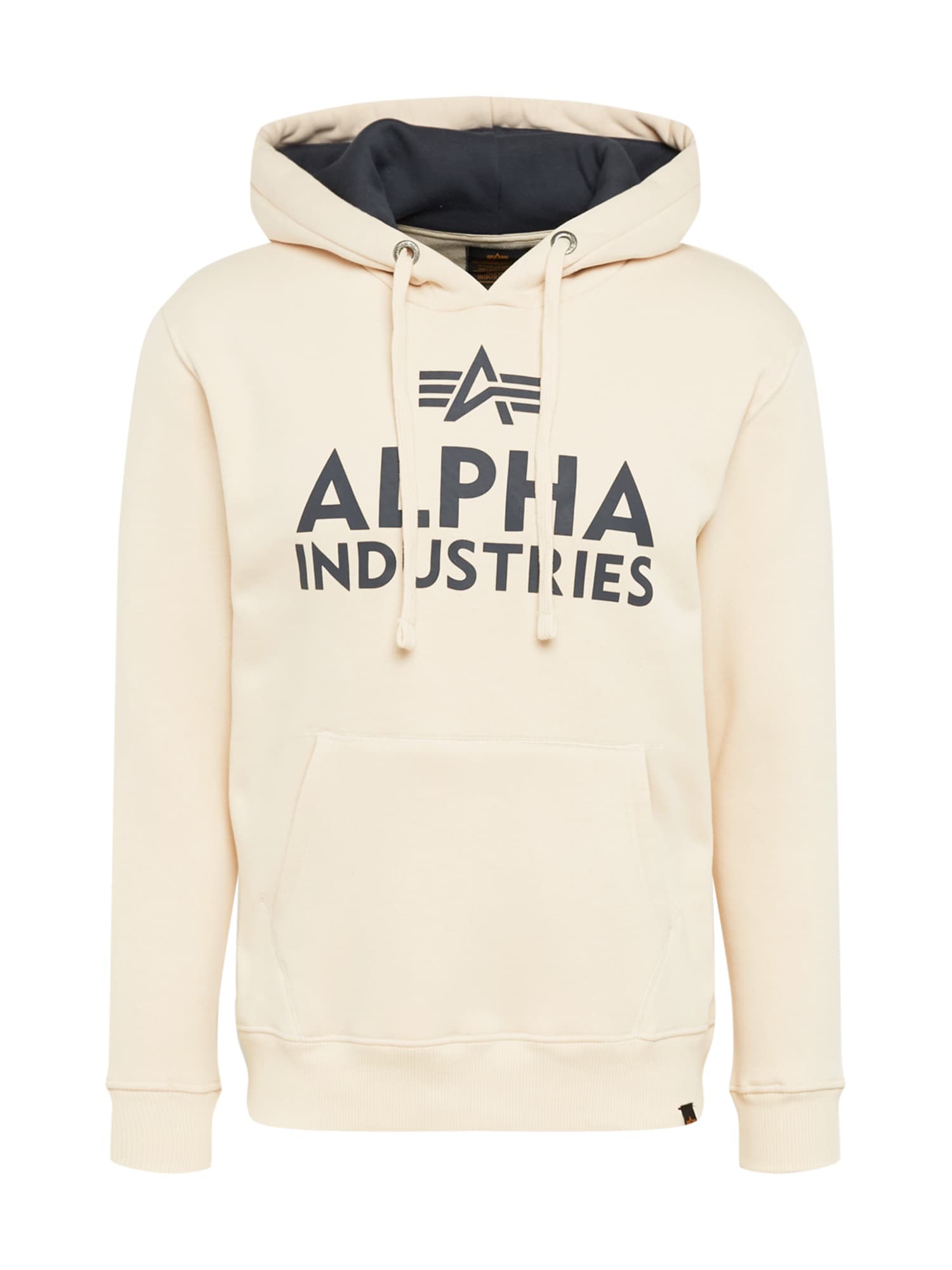 ALPHA INDUSTRIES Majica  siva / naravno bela