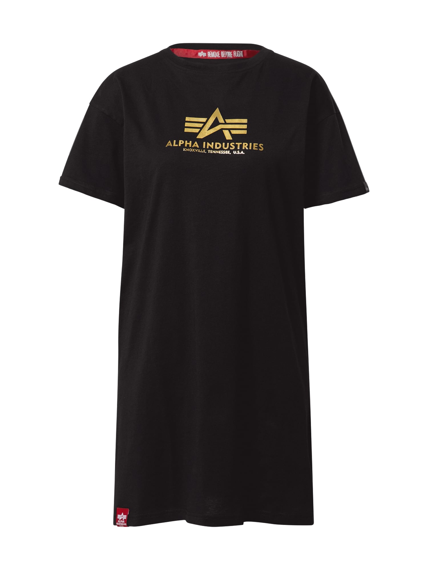 ALPHA INDUSTRIES Majica  zlata / črna