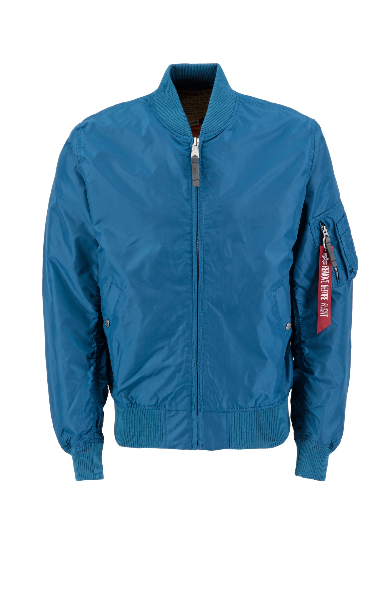 ALPHA INDUSTRIES Prehodna jakna 'MA-1 TT'  modra / rdeča / bela
