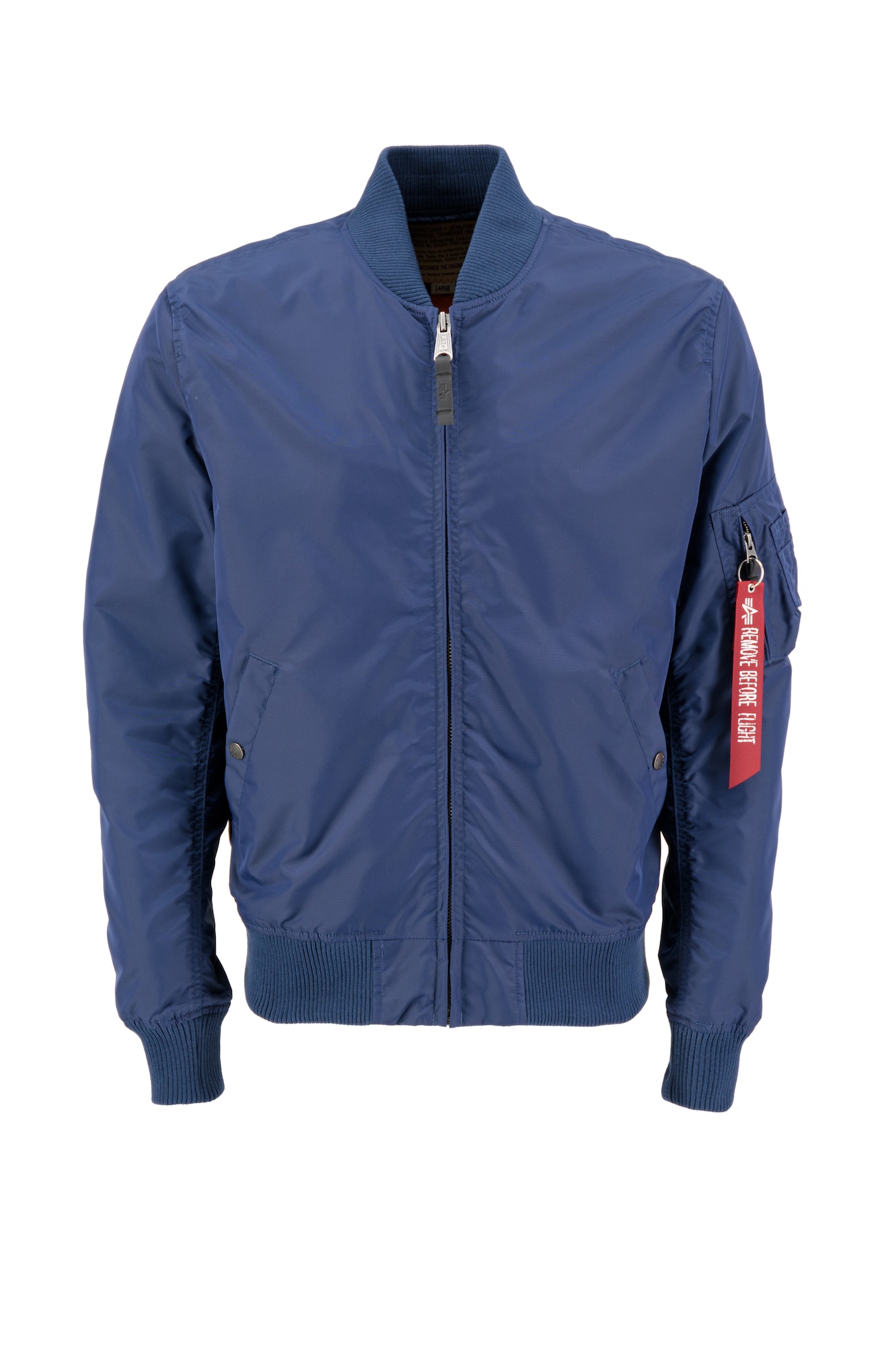 ALPHA INDUSTRIES Prehodna jakna 'MA-1 TT'  mornarska / rdeča / bela