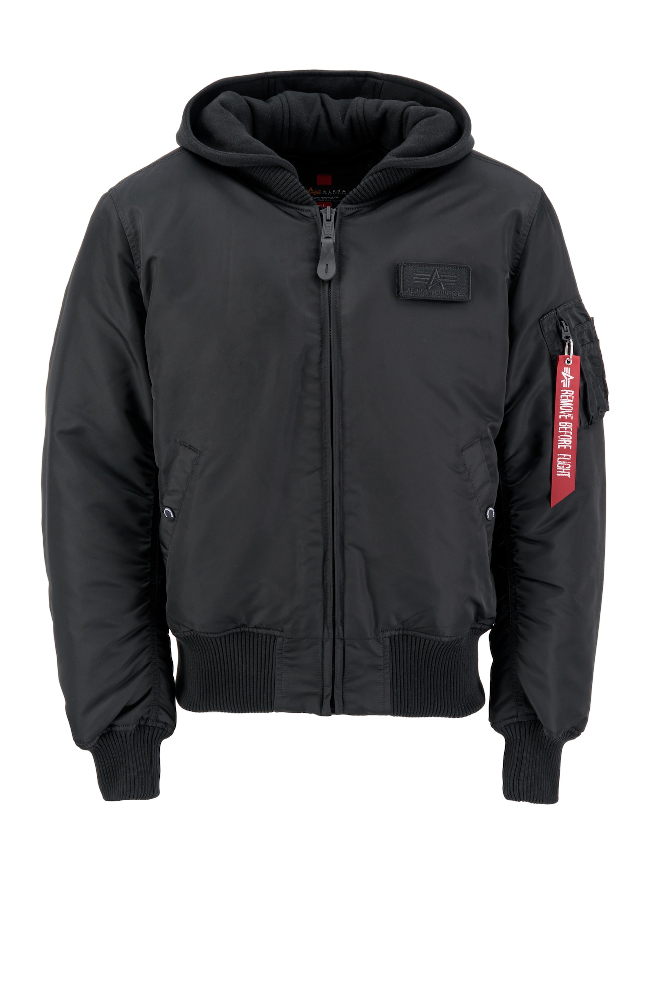 ALPHA INDUSTRIES Prehodna jakna 'MA-1 ZH'  črna