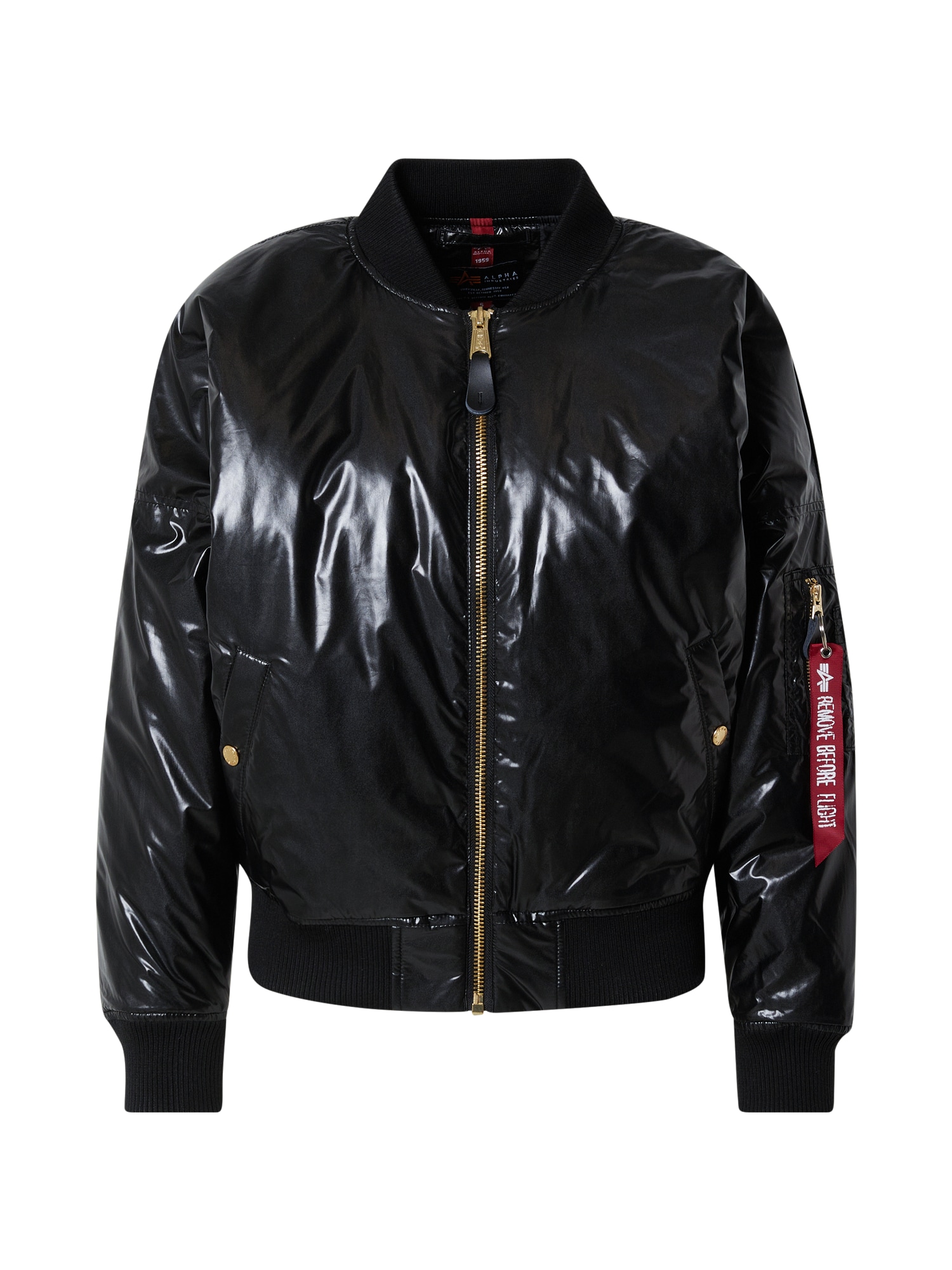 ALPHA INDUSTRIES Prehodna jakna  črna